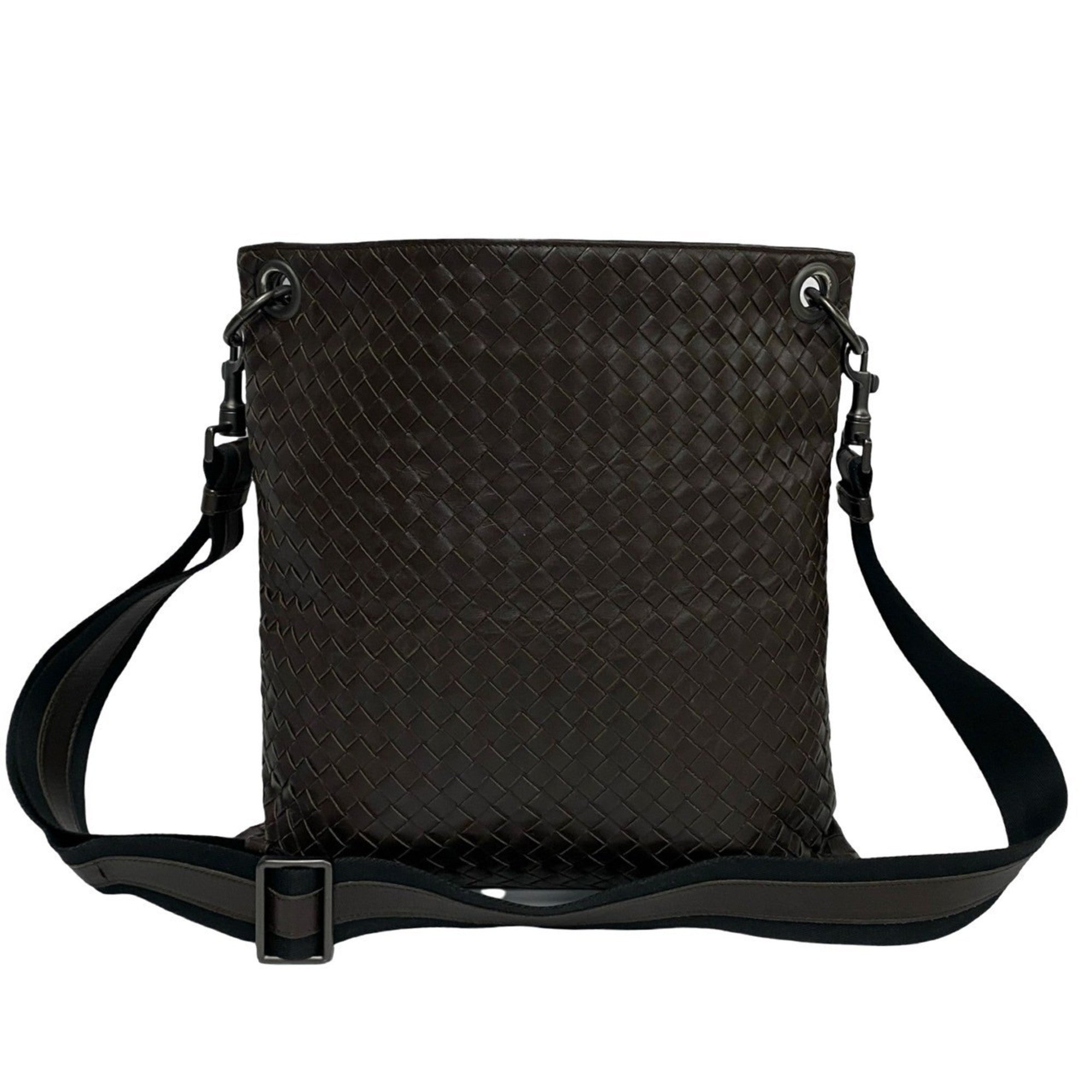 Bottega Veneta Brown Leather Pochette Shoulder Bag (Pre-Owned)