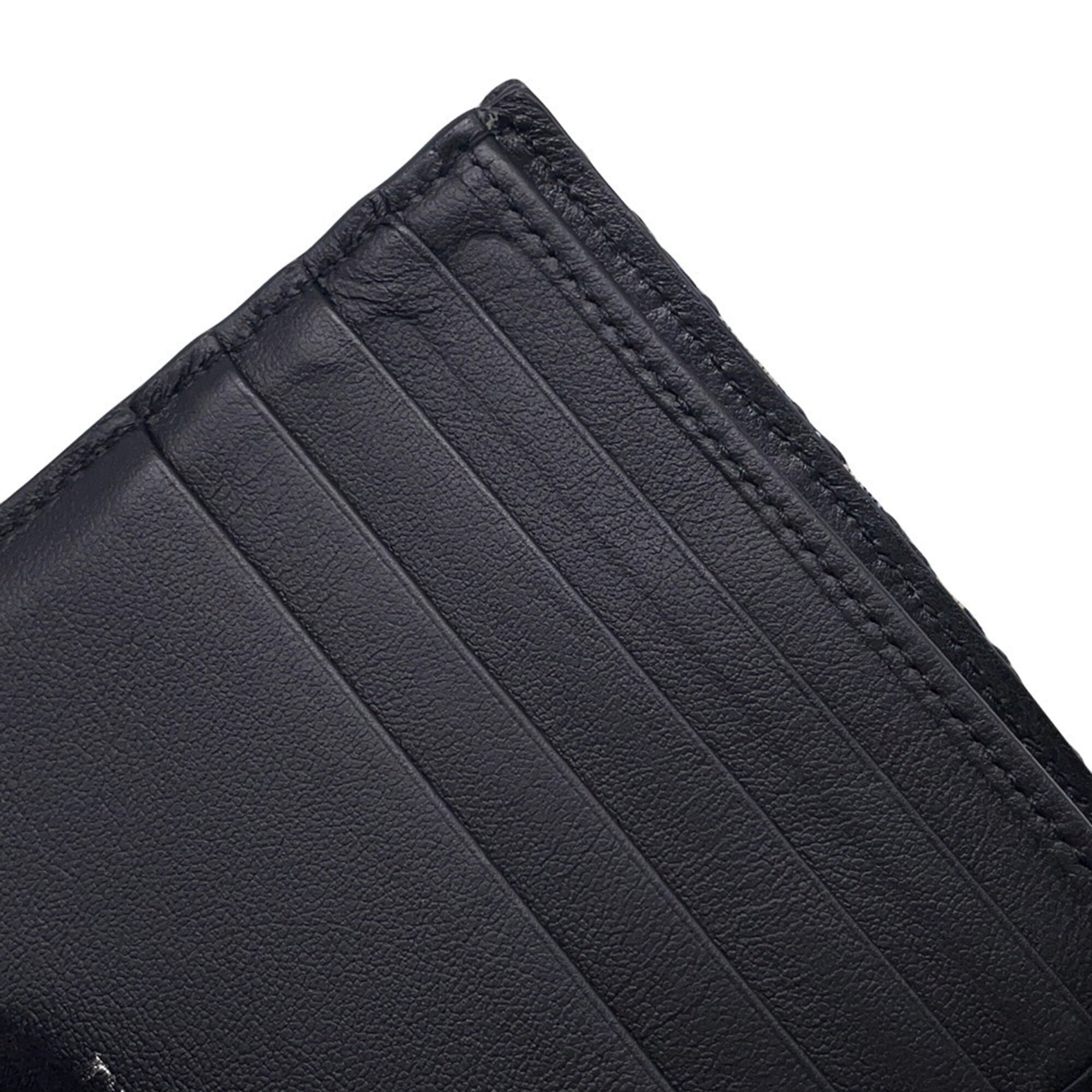 Christian Dior Beige Black Jacquard Wallet (Bi-Fold) (Pre-Owned)