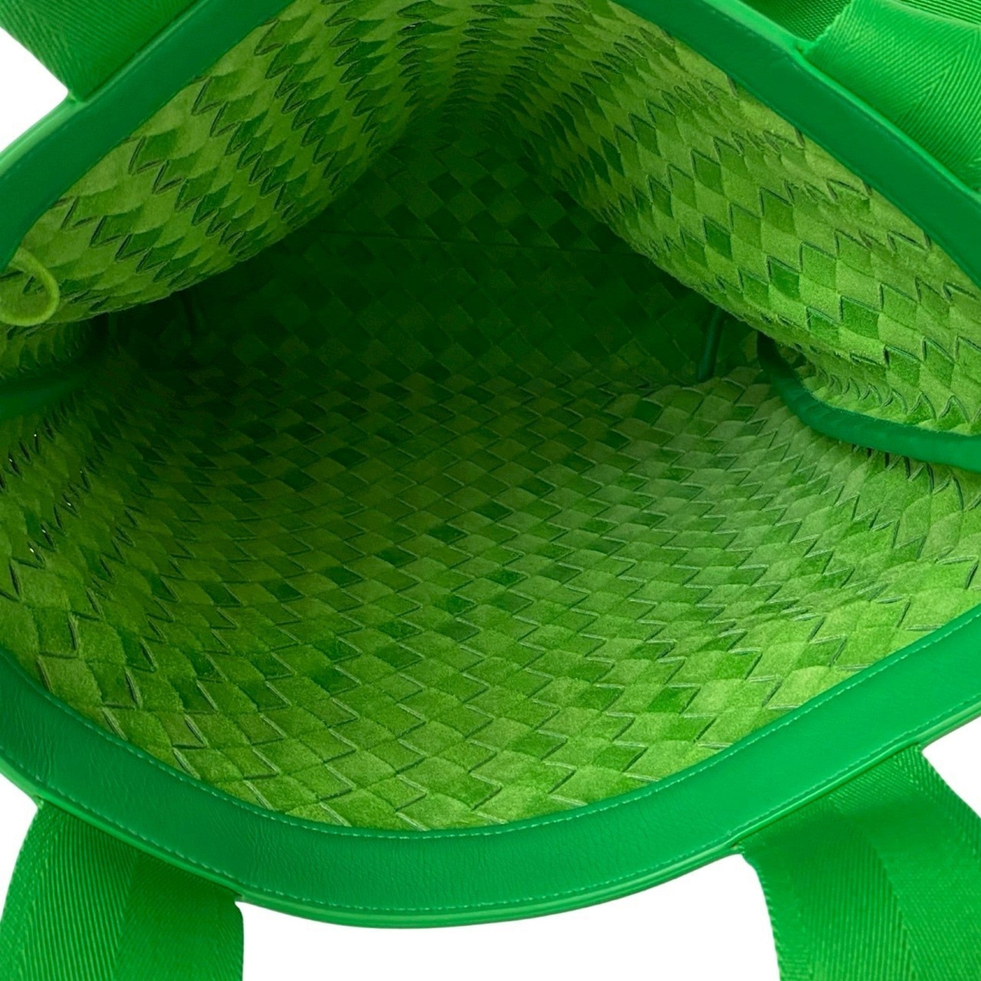 Bottega Veneta Green Leather Tote Bag (Pre-Owned)