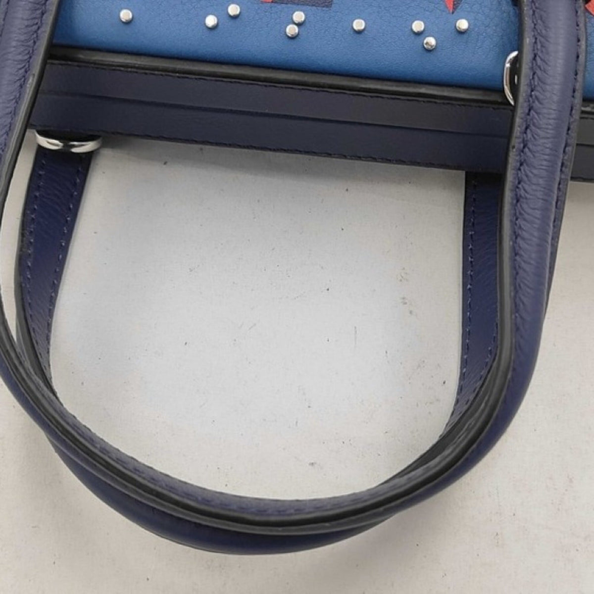 Loewe Blue Leather Handbag (Pre-Owned)