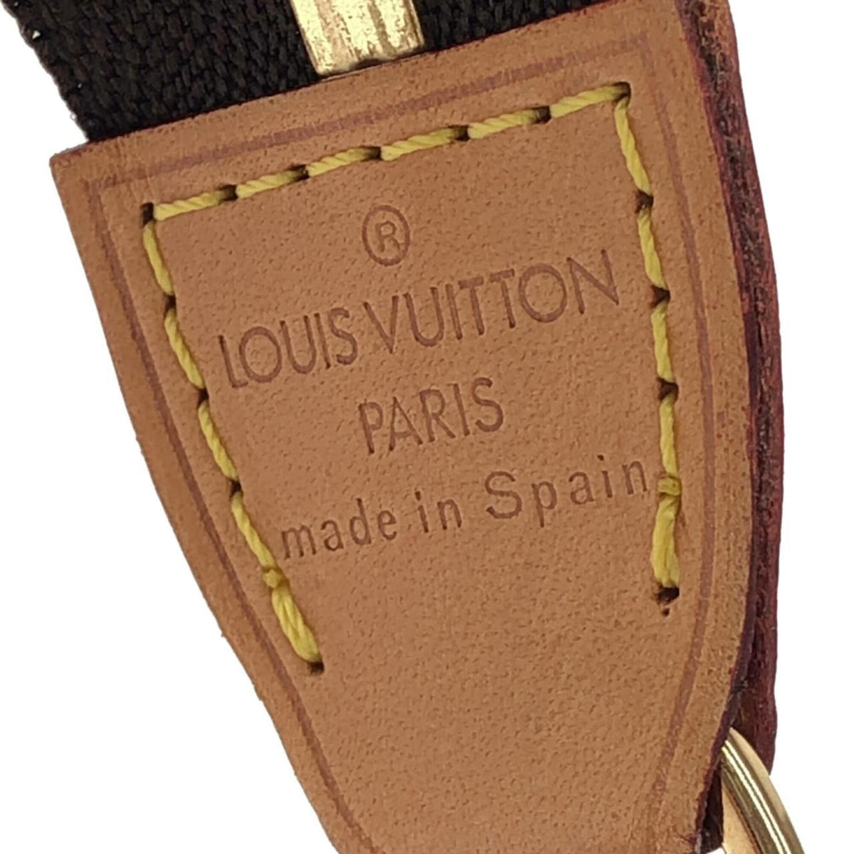 Louis Vuitton Marron Coated Canvas Pochette Pouch (Pre-Owned)