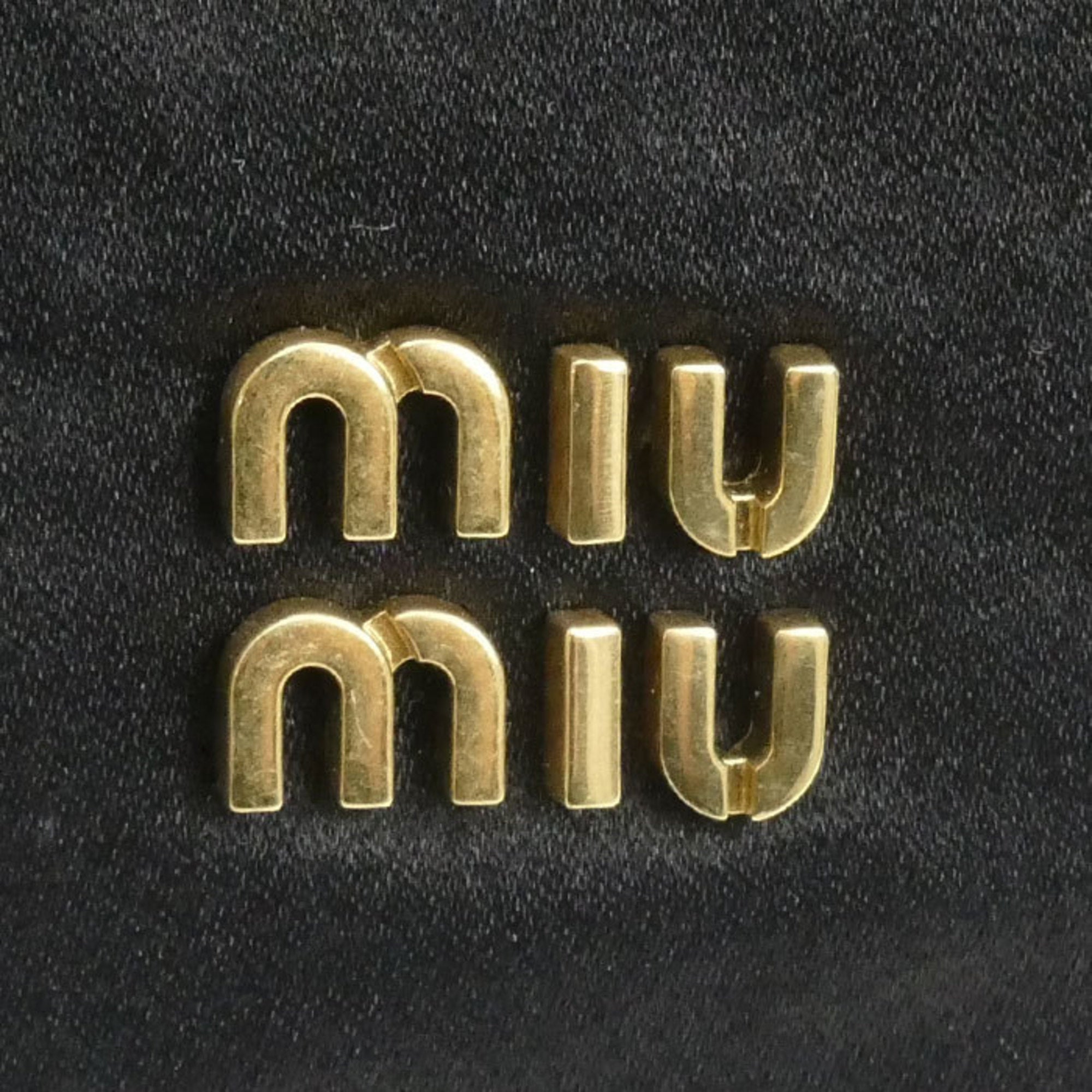 Miu Miu Black Satin Pouch (Pre-Owned)