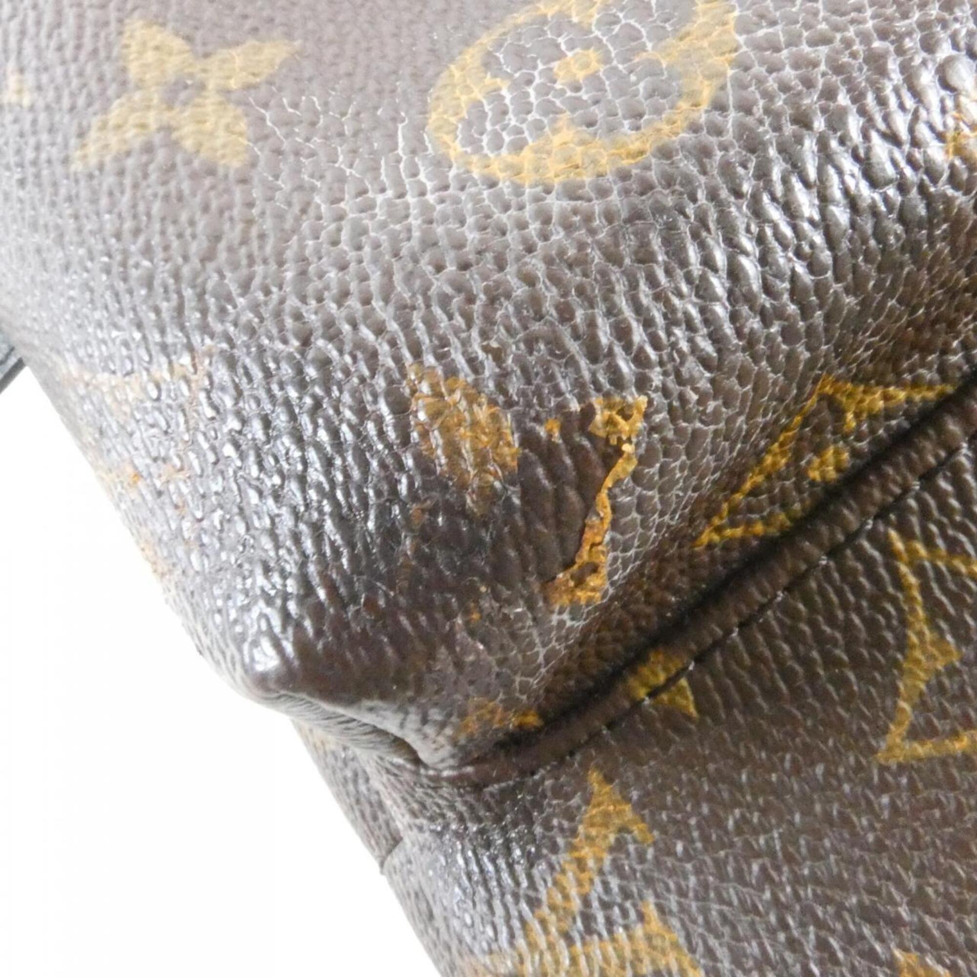 Louis Vuitton Monogram Marron Coated Canvas Backpack (Pre-Owned)