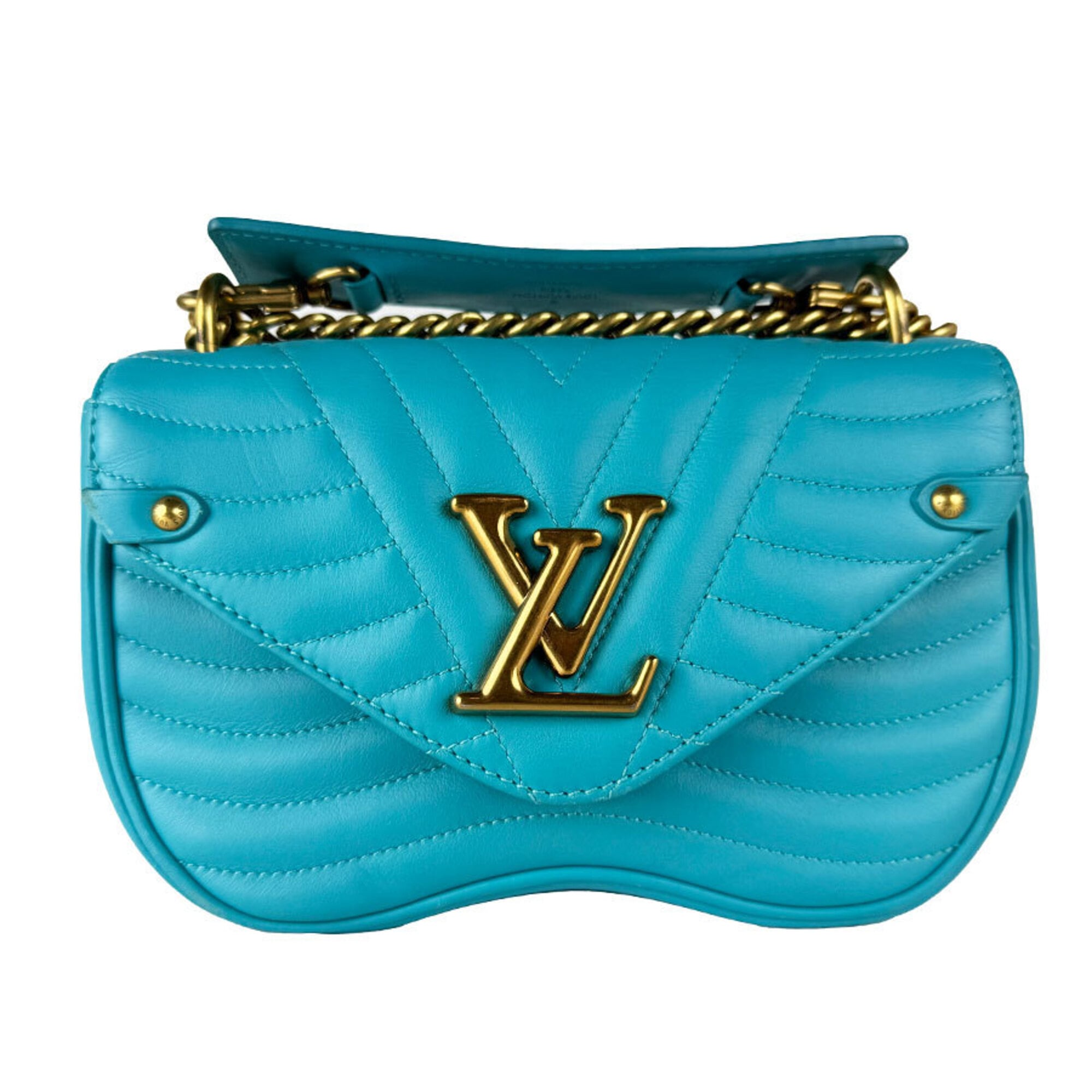 Louis Vuitton Turquoise Leather Shoulder Bag (Pre-Owned)