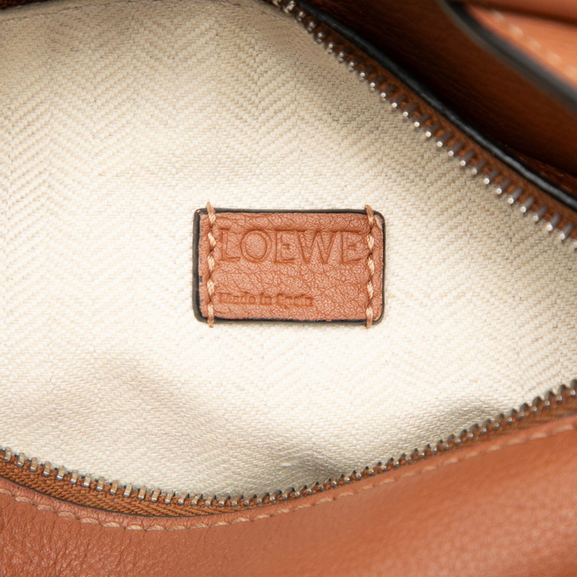 Loewe Brown Leather Handbag Shoulder Bag (Pre-Owned)
