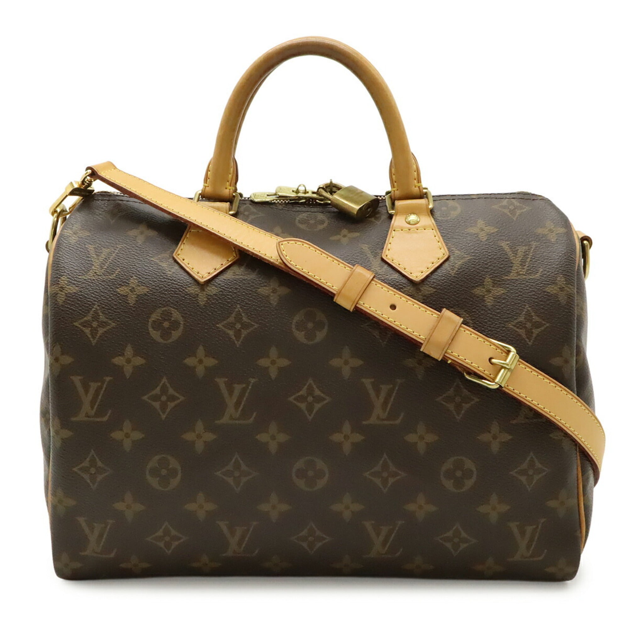 Louis Vuitton Brown Monogram Canvas Pvc Coated Canvas Boston Bag Handbag Shoulder Bag (Pre-Owned)