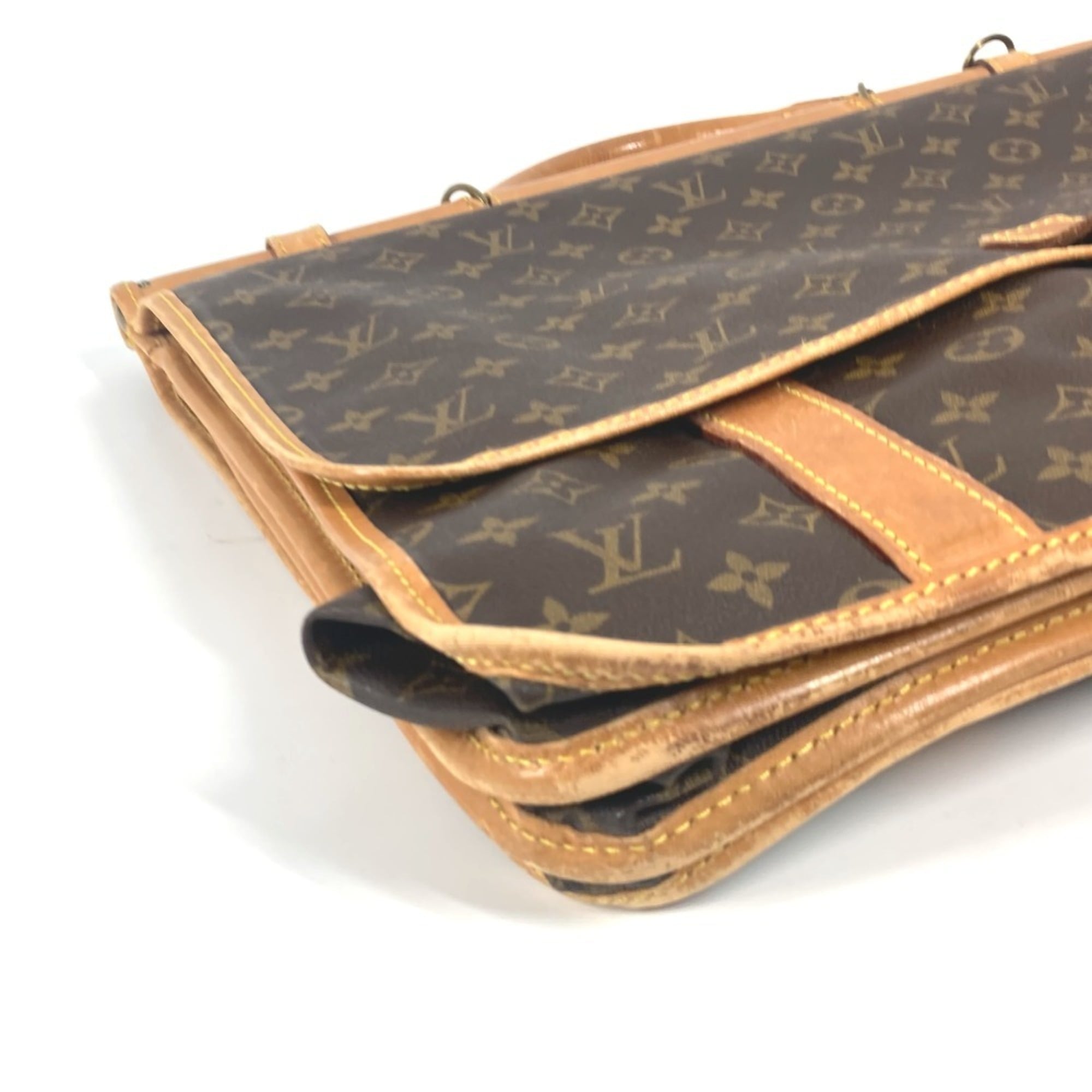 Louis Vuitton Brown Monogram Monogram Boston Bag Handbag Shoulder Bag (Pre-Owned)
