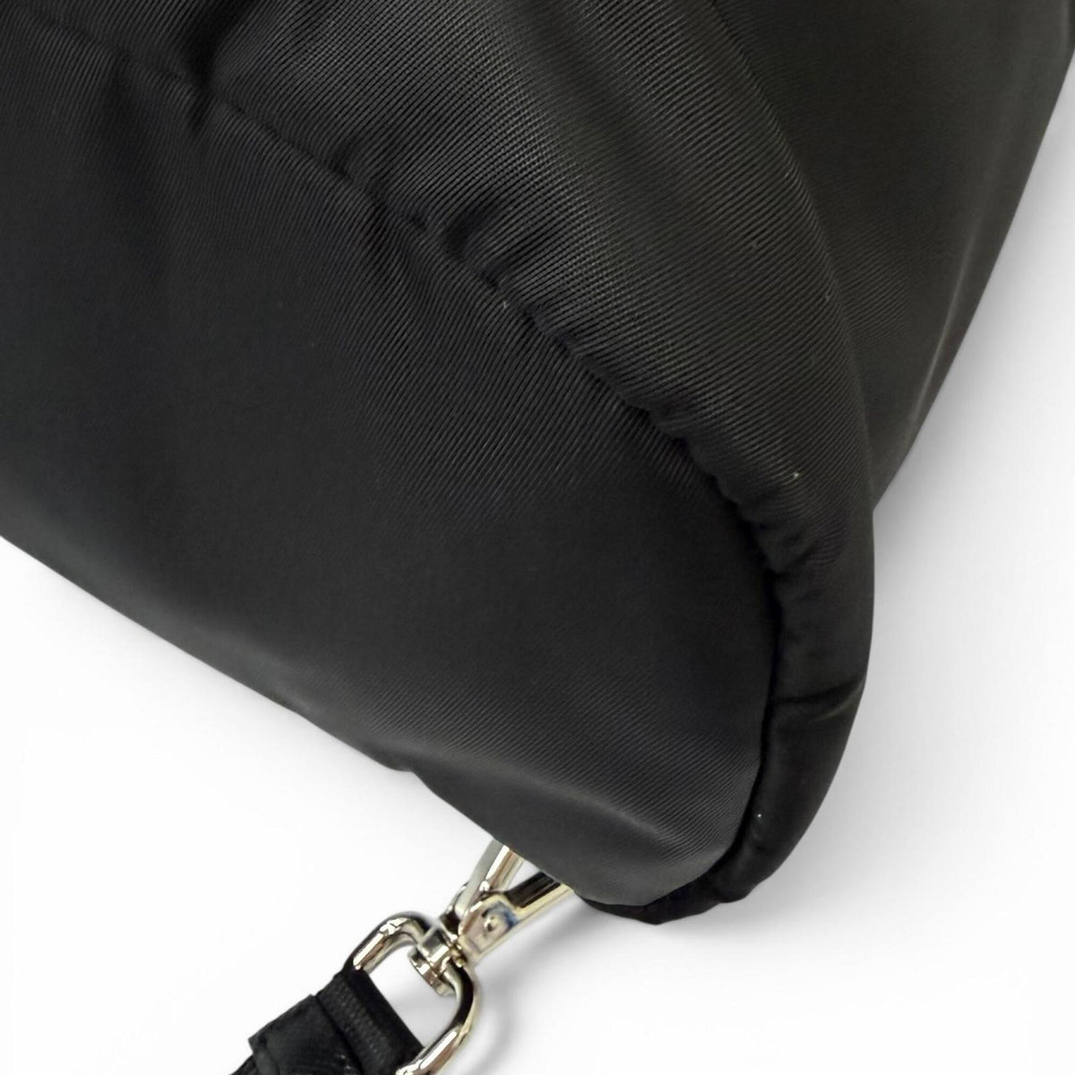 Prada Black Polyamide Leather Tote Bag (Pre-Owned)