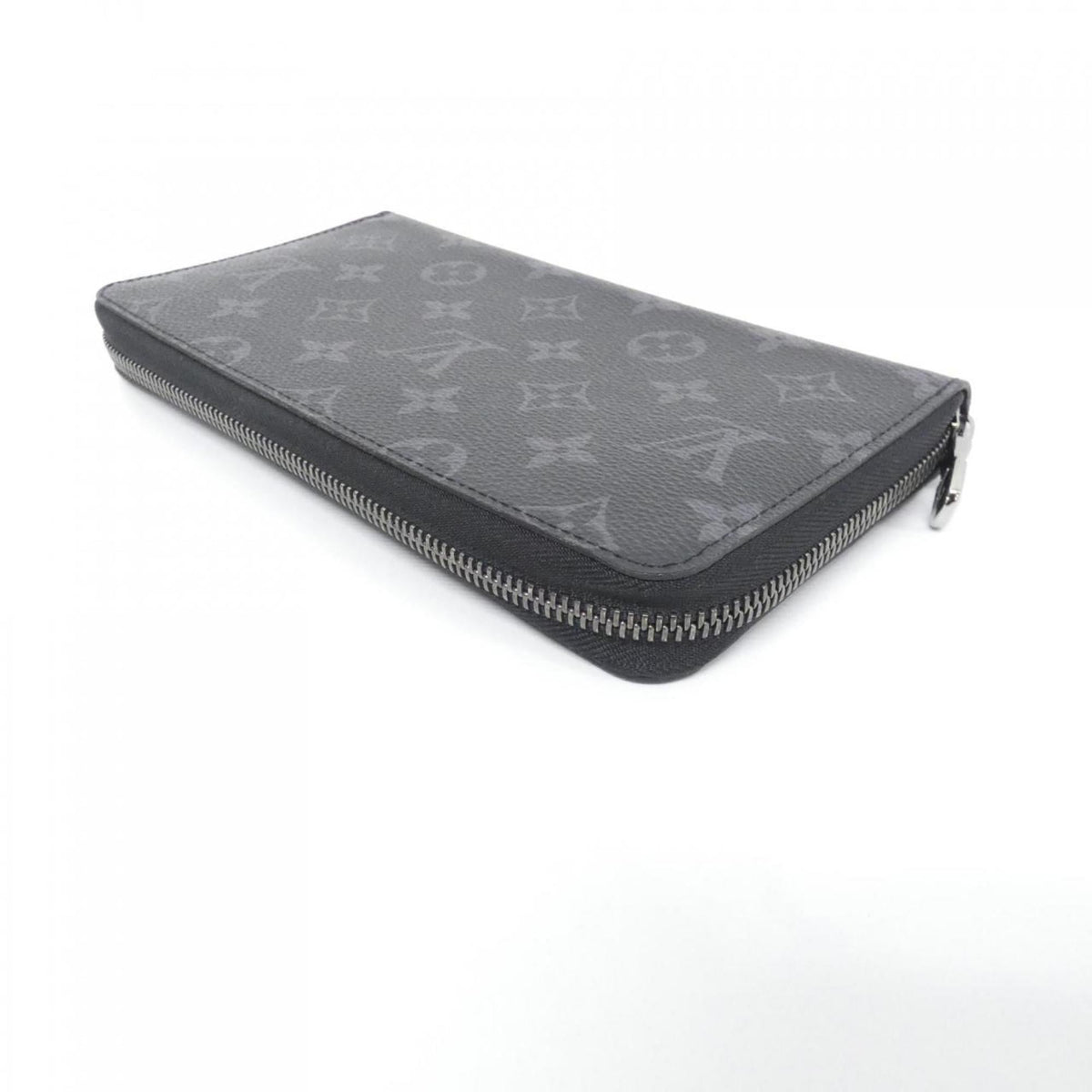 Louis Vuitton Black Coated Canvas Long Wallet (Bi-Fold) (Pre-Owned)
