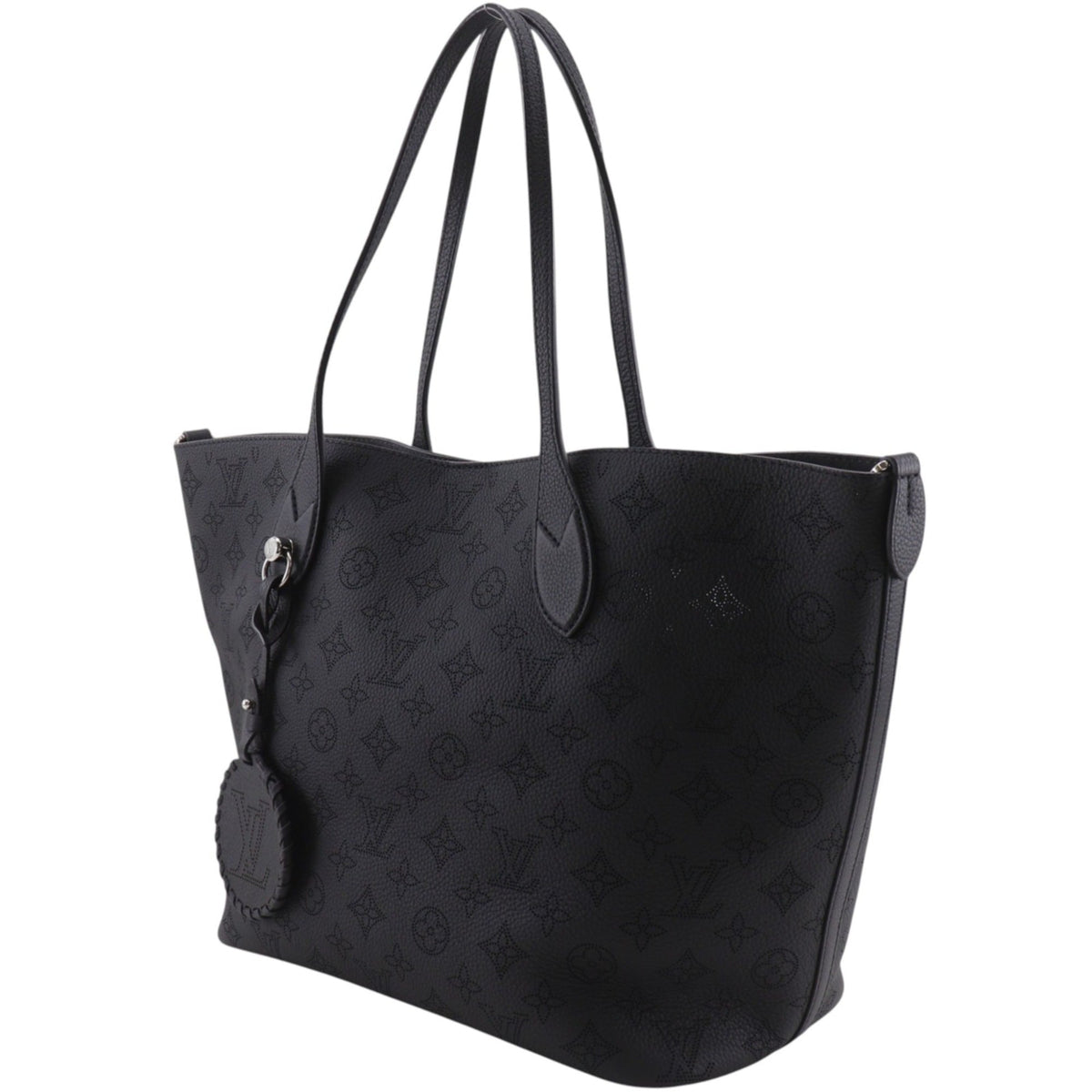Louis Vuitton Black Noir Monogram Mahina Leather Tote Bag (Pre-Owned)