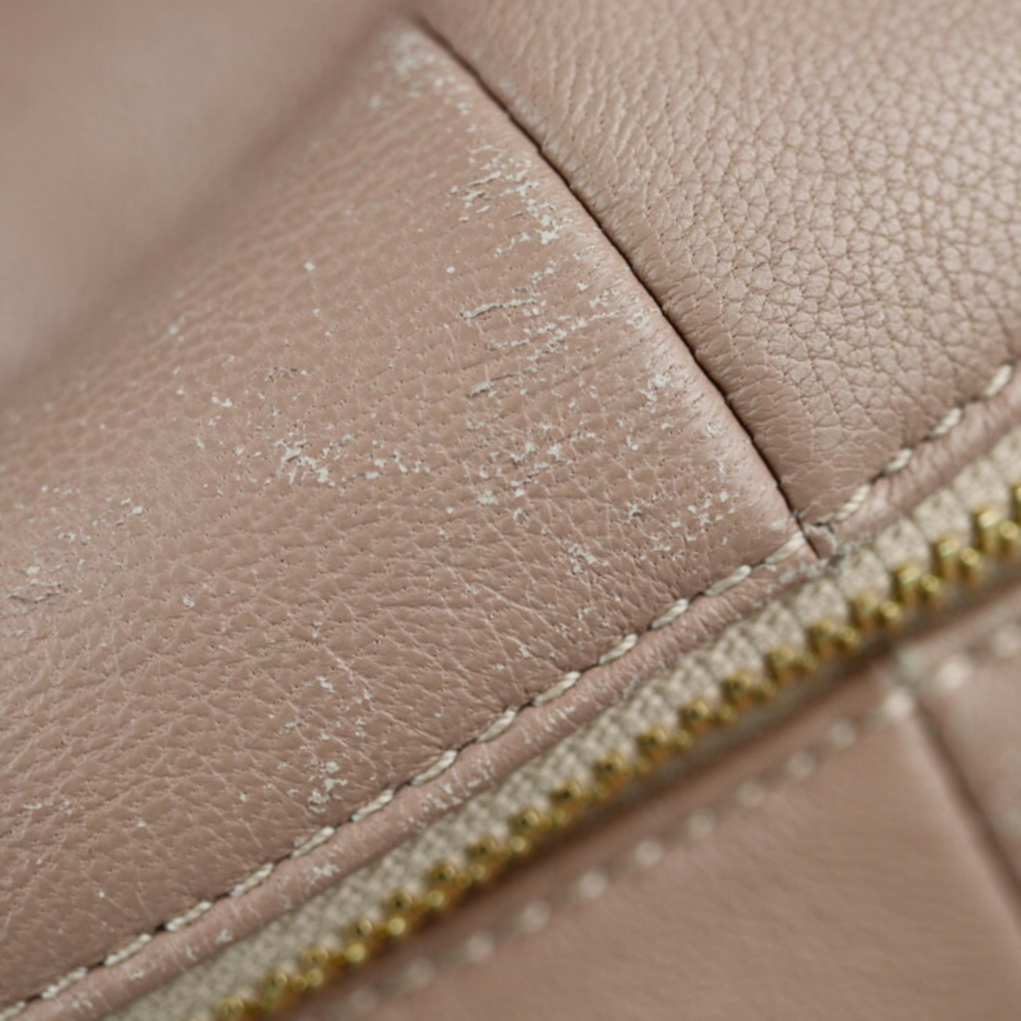Jimmy Choo Pink Beige Leather Handbag Shoulder Bag (Pre-Owned)