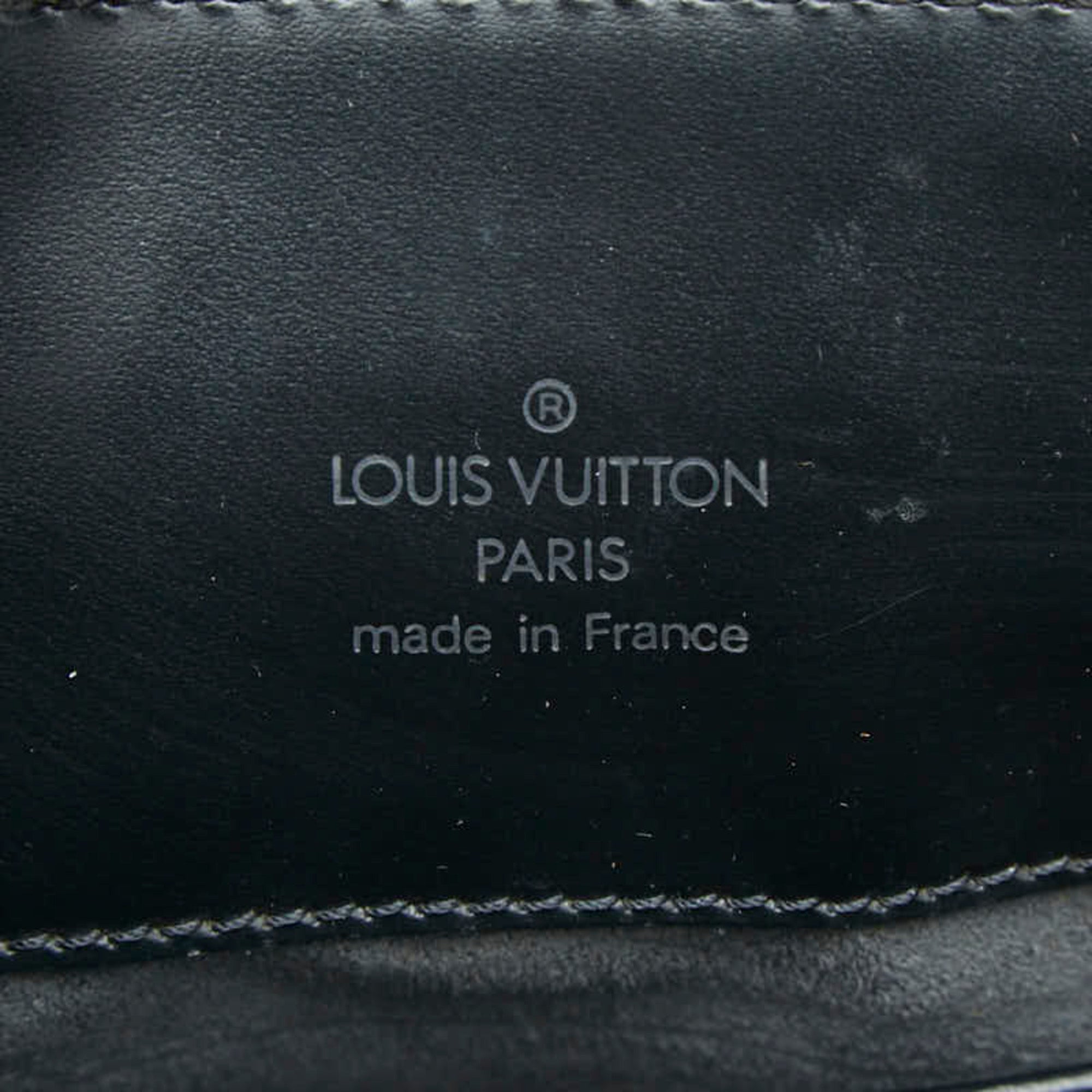 Louis Vuitton Black Noir Leather Shoulder Bag (Pre-Owned)