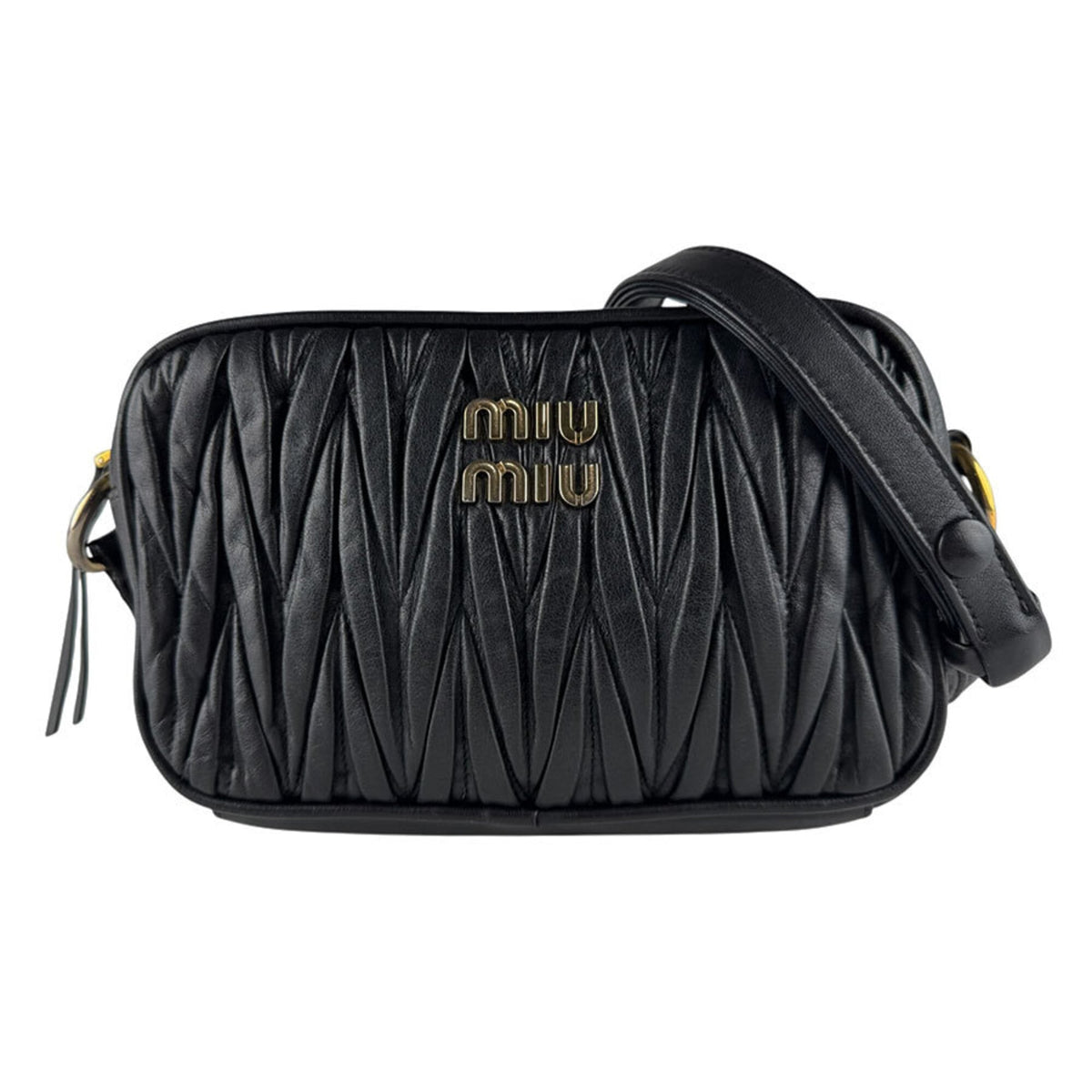 Miu Miu Black Leather Shoulder Bag (Pre-Owned)