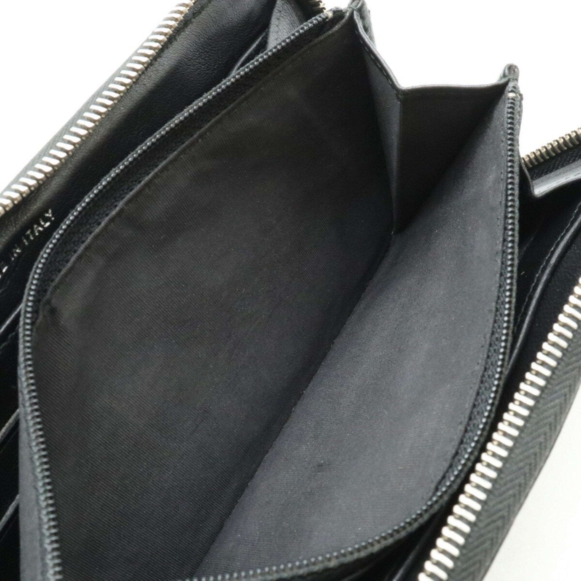 Chanel Black Leather Long Wallet (Bi-Fold) (Pre-Owned)