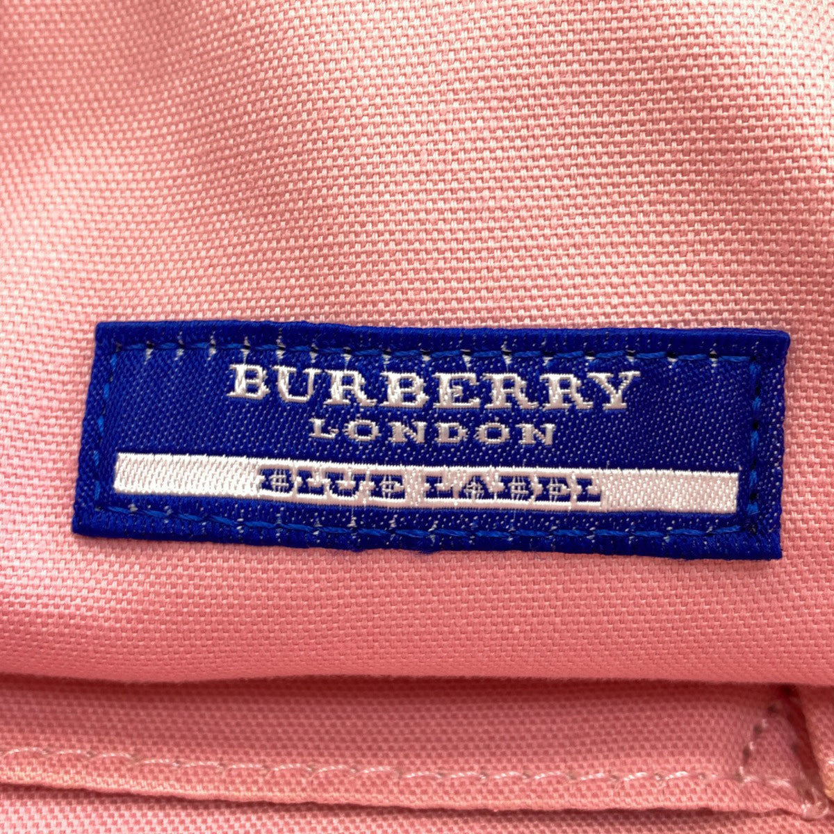 Burberry Blue Label Blue Purple Nylon Leather Shoulder Bag (Pre-Owned)
