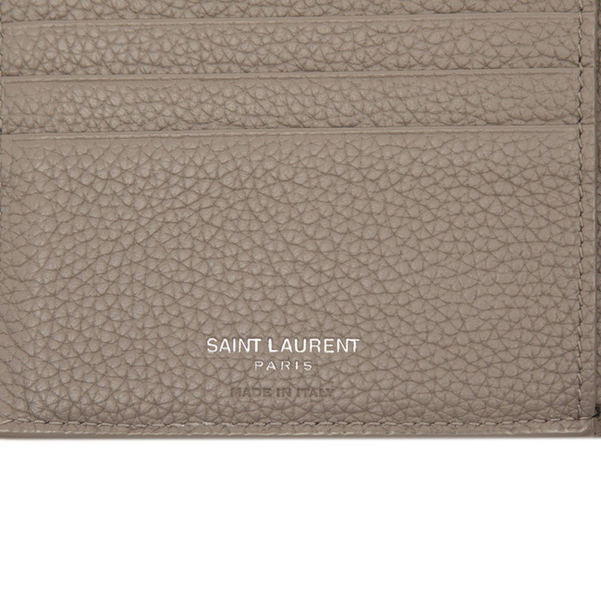 Saint Laurent Beige Leather Wallet (Bi-Fold) (Pre-Owned)