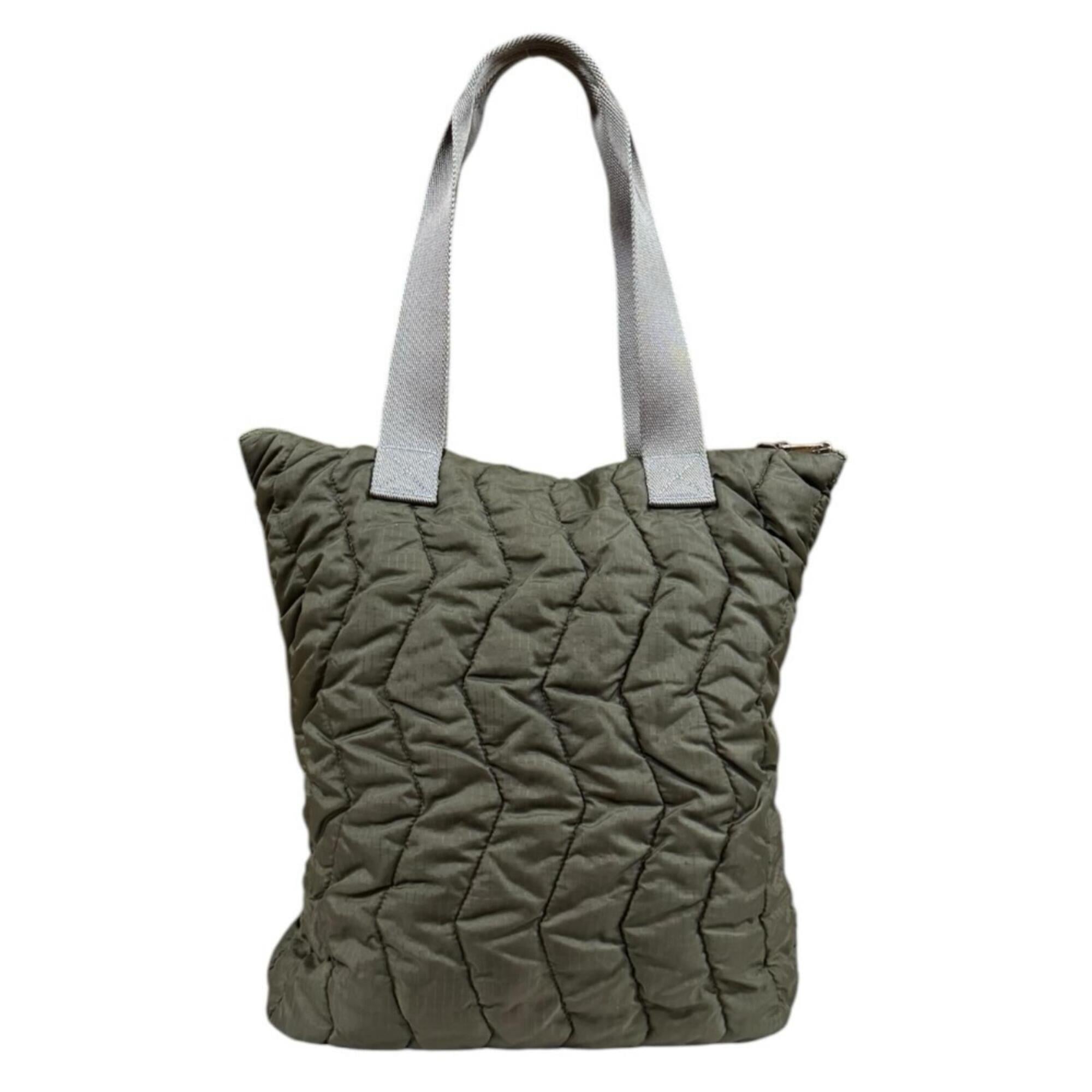 Loewe Green Khaki Nylon Tote Bag (Pre-Owned)