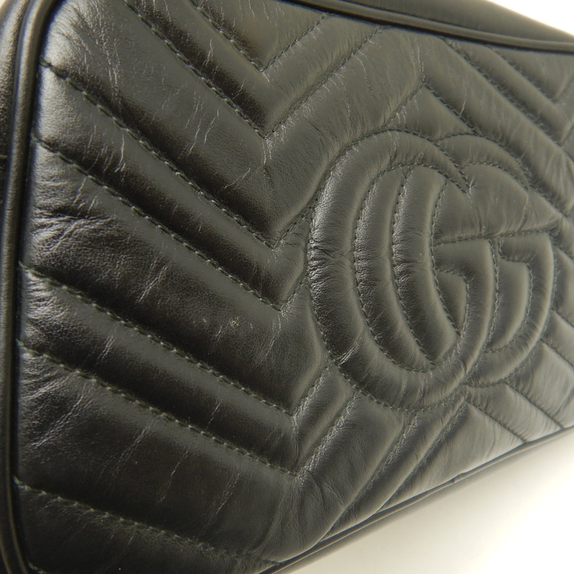 Gucci Black Leather Shoulder Bag (Pre-Owned)