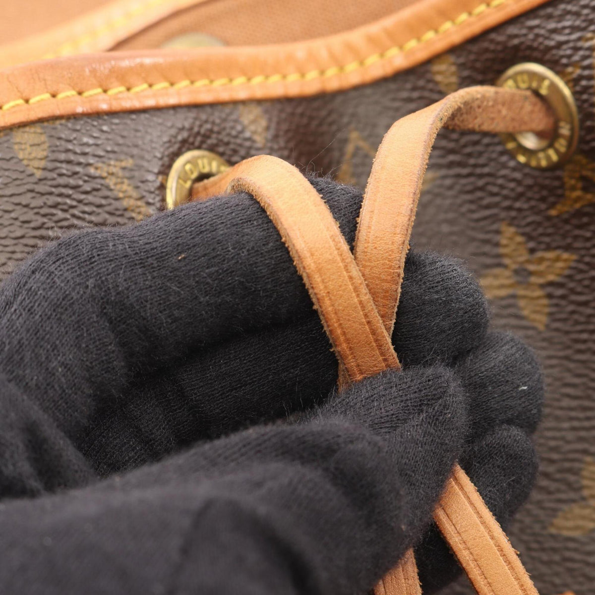 Louis Vuitton Brown Monogram Coated Canvas Leather Backpack (Pre-Owned)