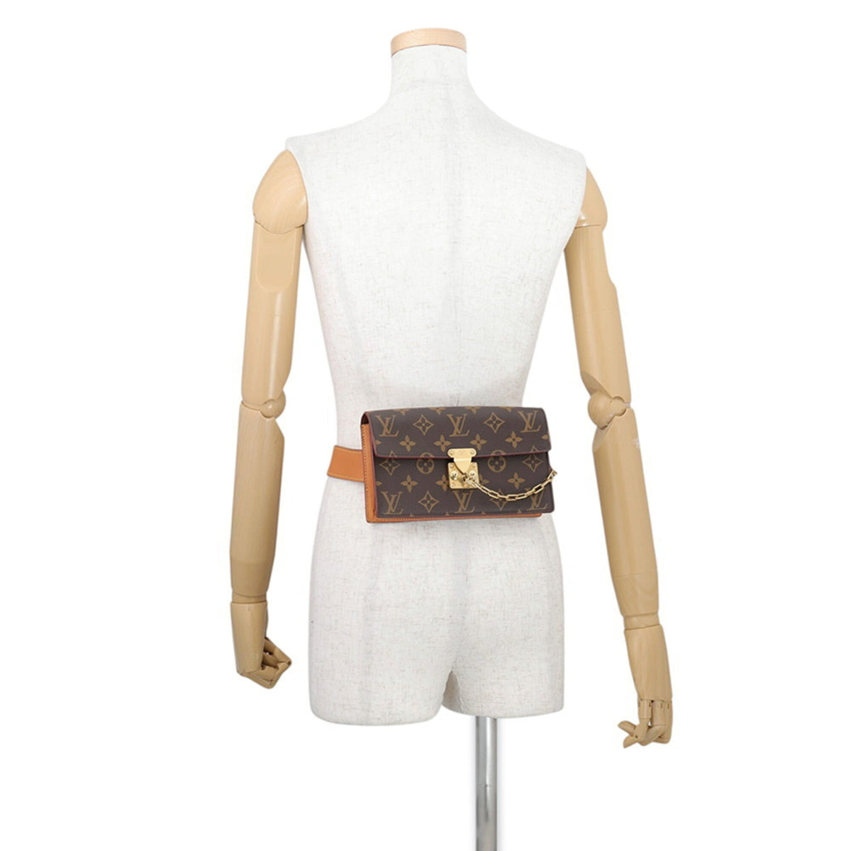 Louis Vuitton Brown Monogram Monogram Fanny Pack Handbag Pouch (Pre-Owned)