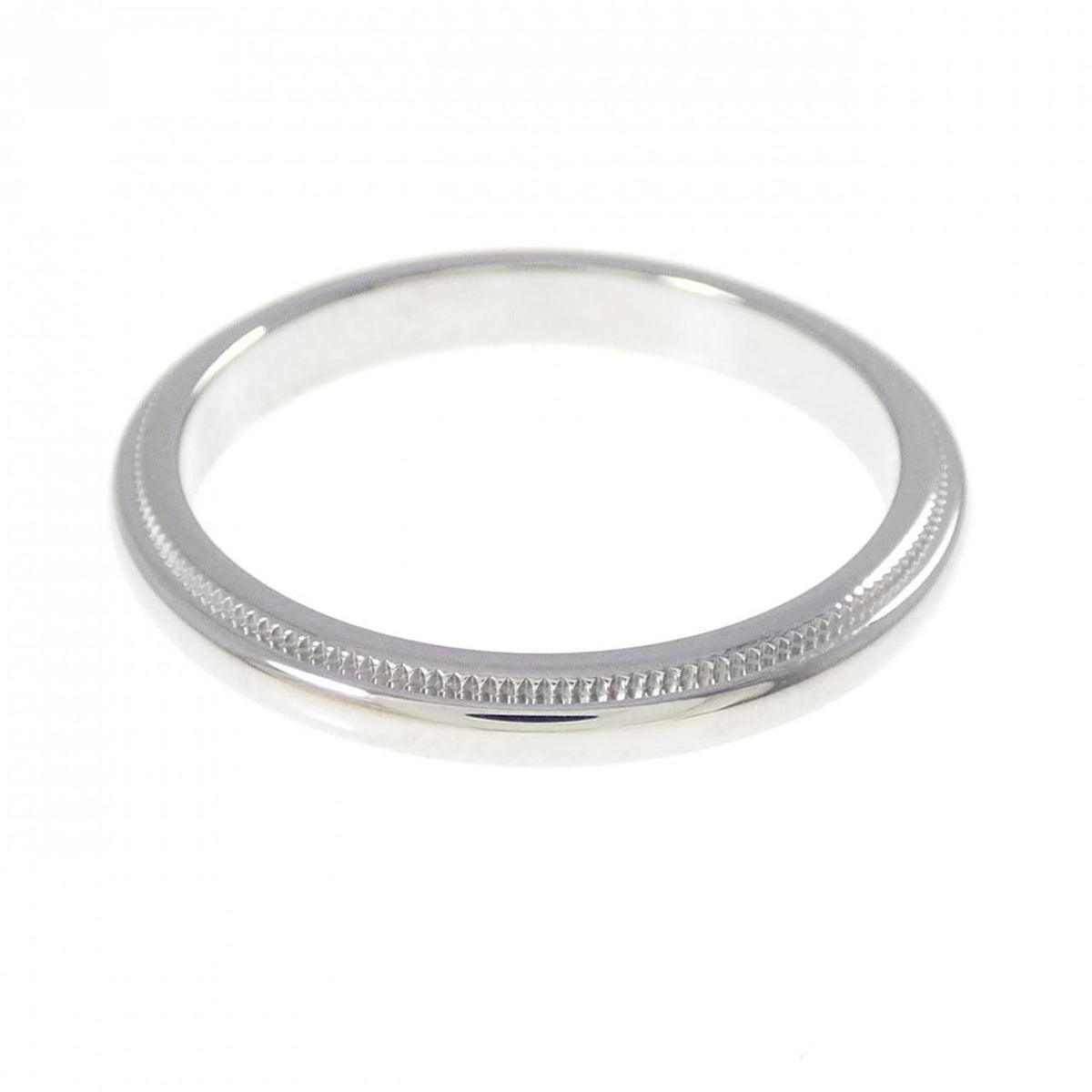 Tiffany Platinum Platinum 950 Band Ring (Pre-Owned)