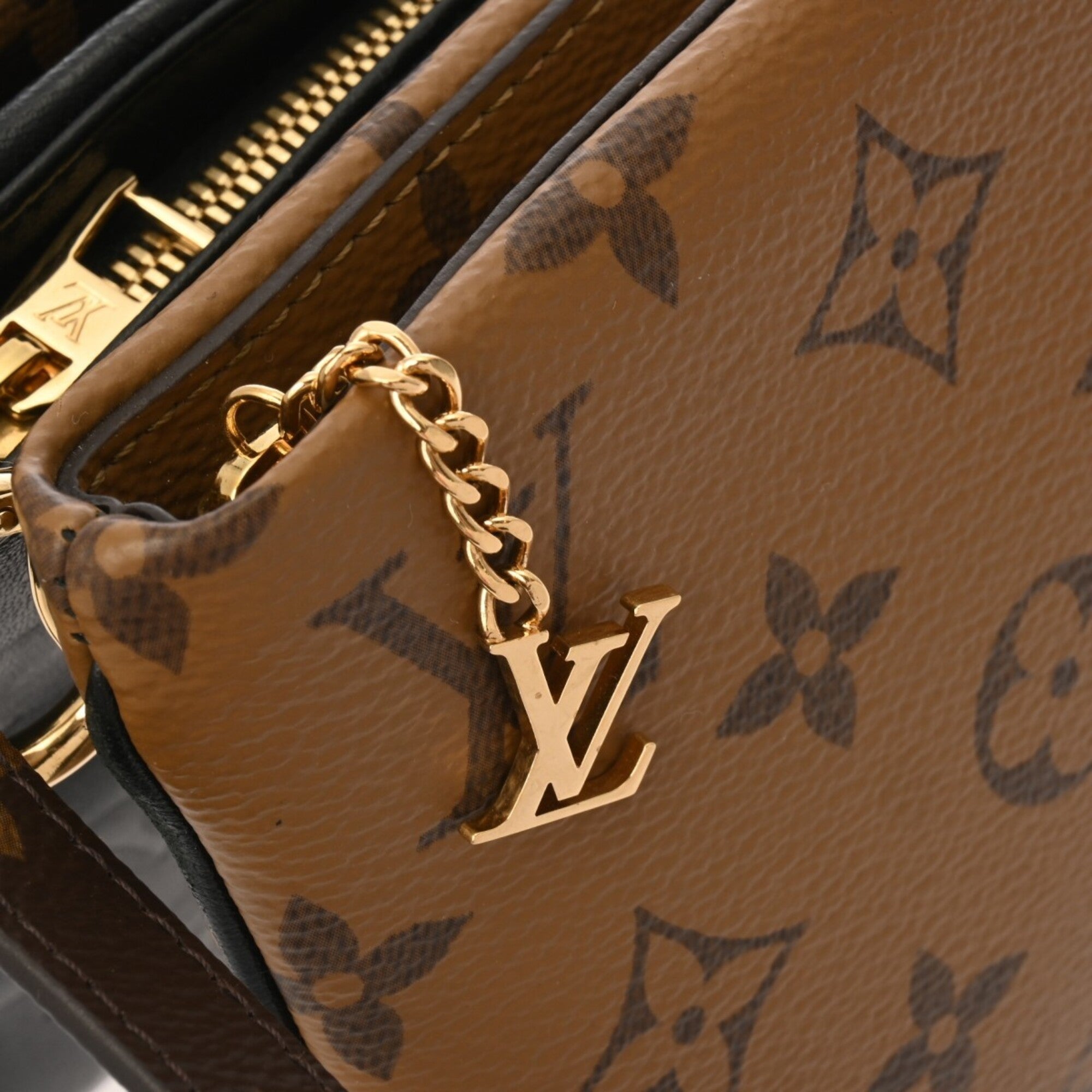 Louis Vuitton Black Brown Monogram Canvas Pochette Shoulder Bag (Pre-Owned)