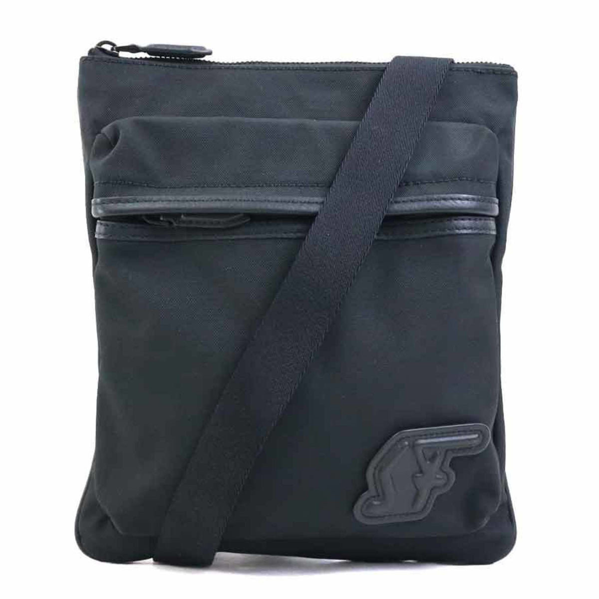 Salvatore Ferragamo Black Nylon Shoulder Bag (Pre-Owned)