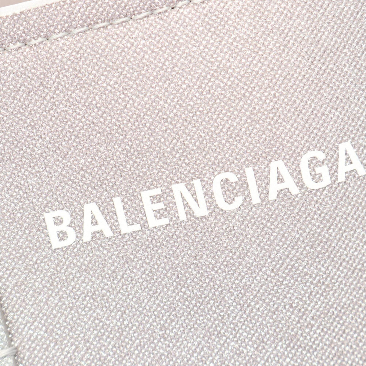 Balenciaga Silver Coated Canvas Leather Handbag (Pre-Owned)
