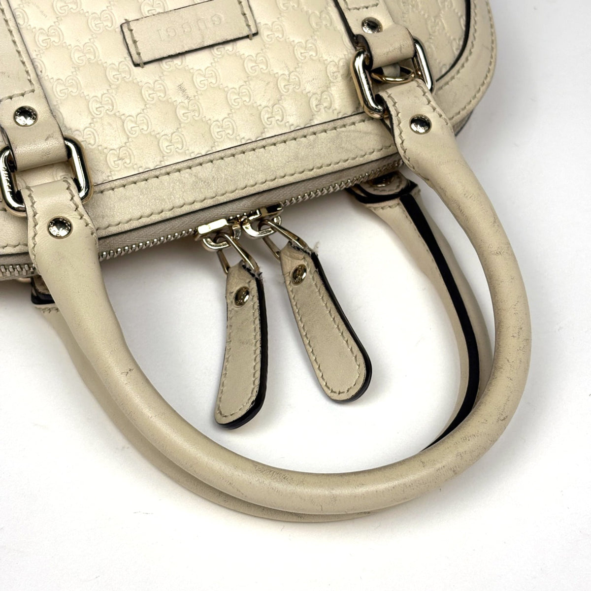 Gucci White Leather Handbag (Pre-Owned)