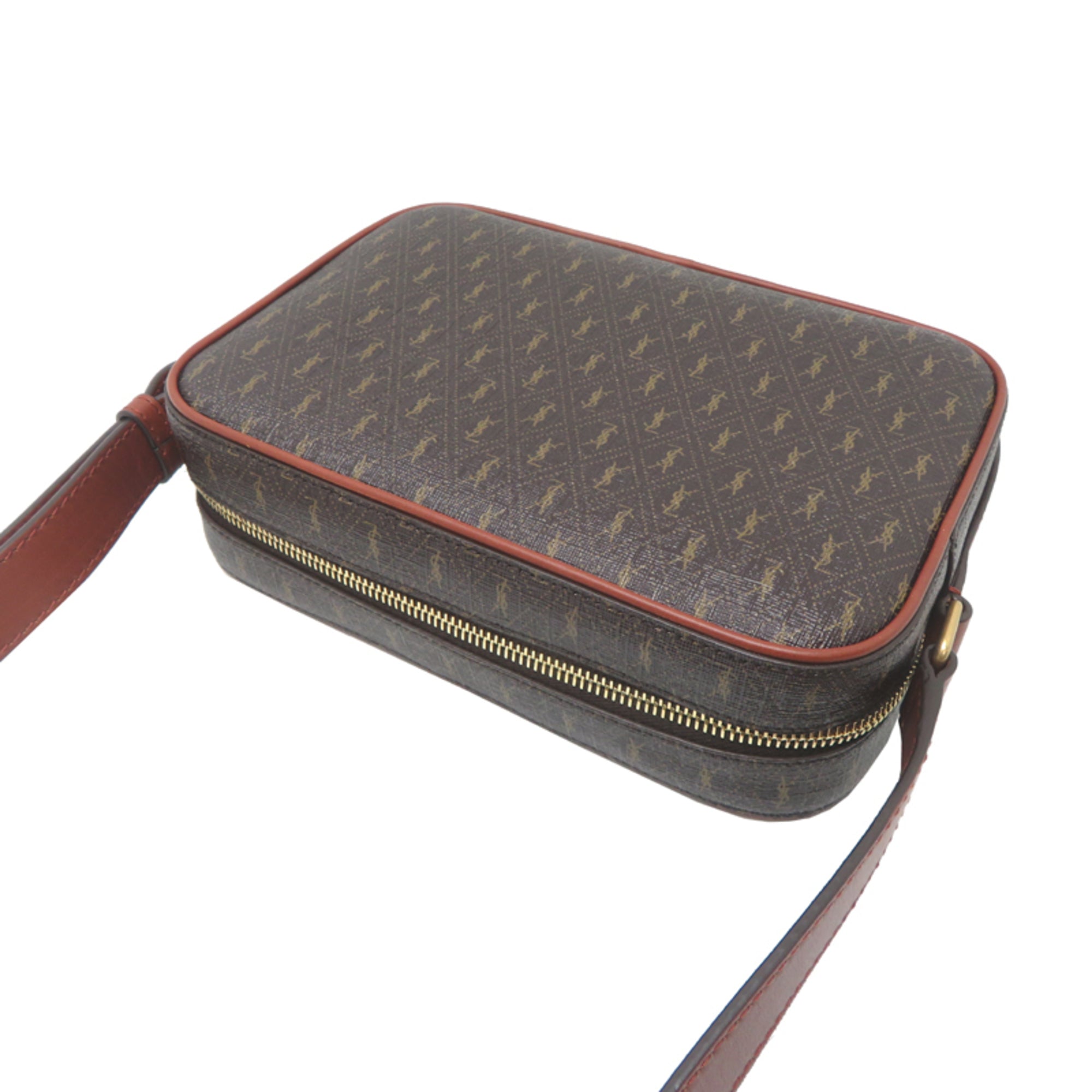 Saint Laurent Brown Pvc Leather Shoulder Bag (Pre-Owned)