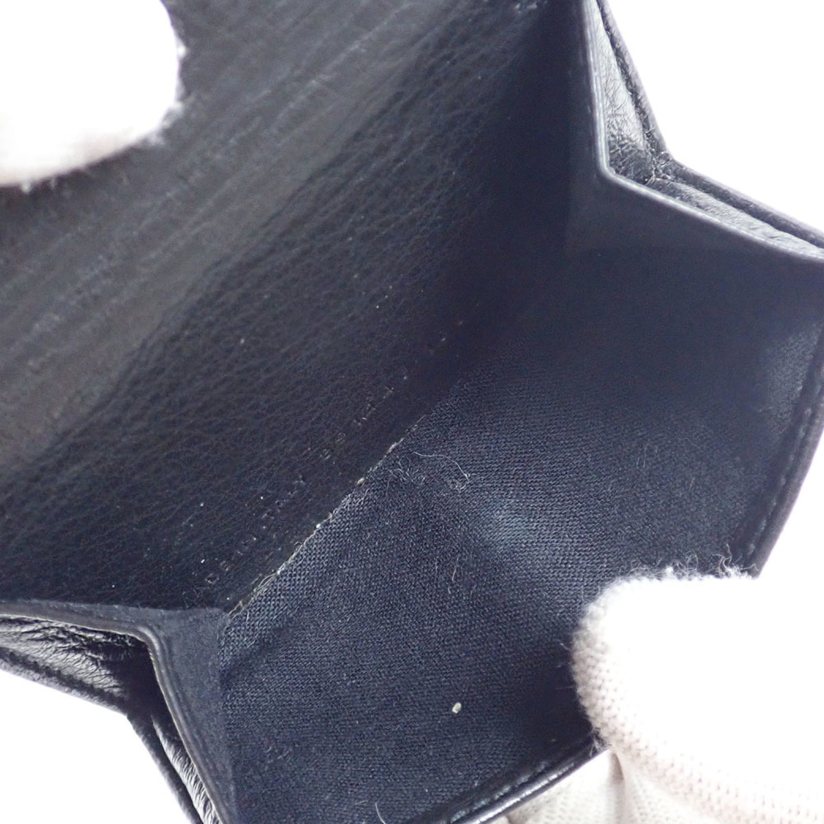 Balenciaga Black Leather Wallet (Tri-Fold) (Pre-Owned)