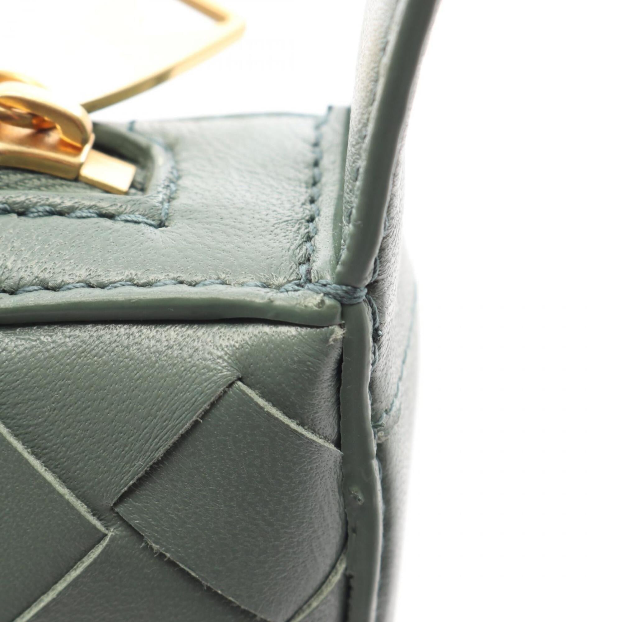 Bottega Veneta Green Intrecciato Handbag (Pre-Owned)