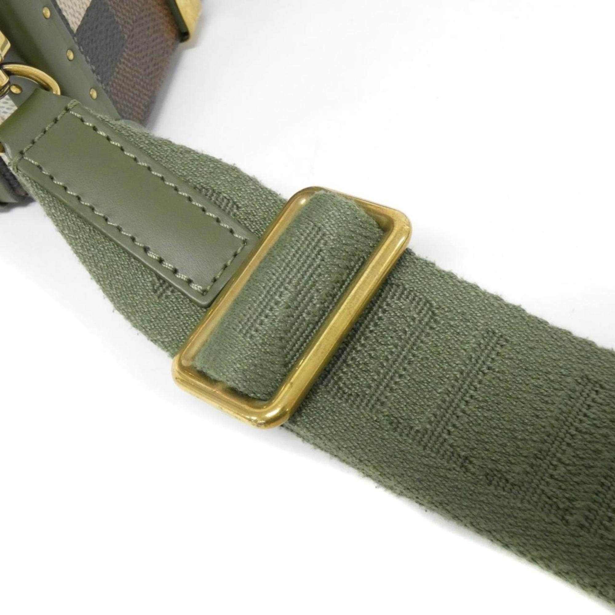 Louis Vuitton Vert Coated Canvas Shoulder Bag (Pre-Owned)