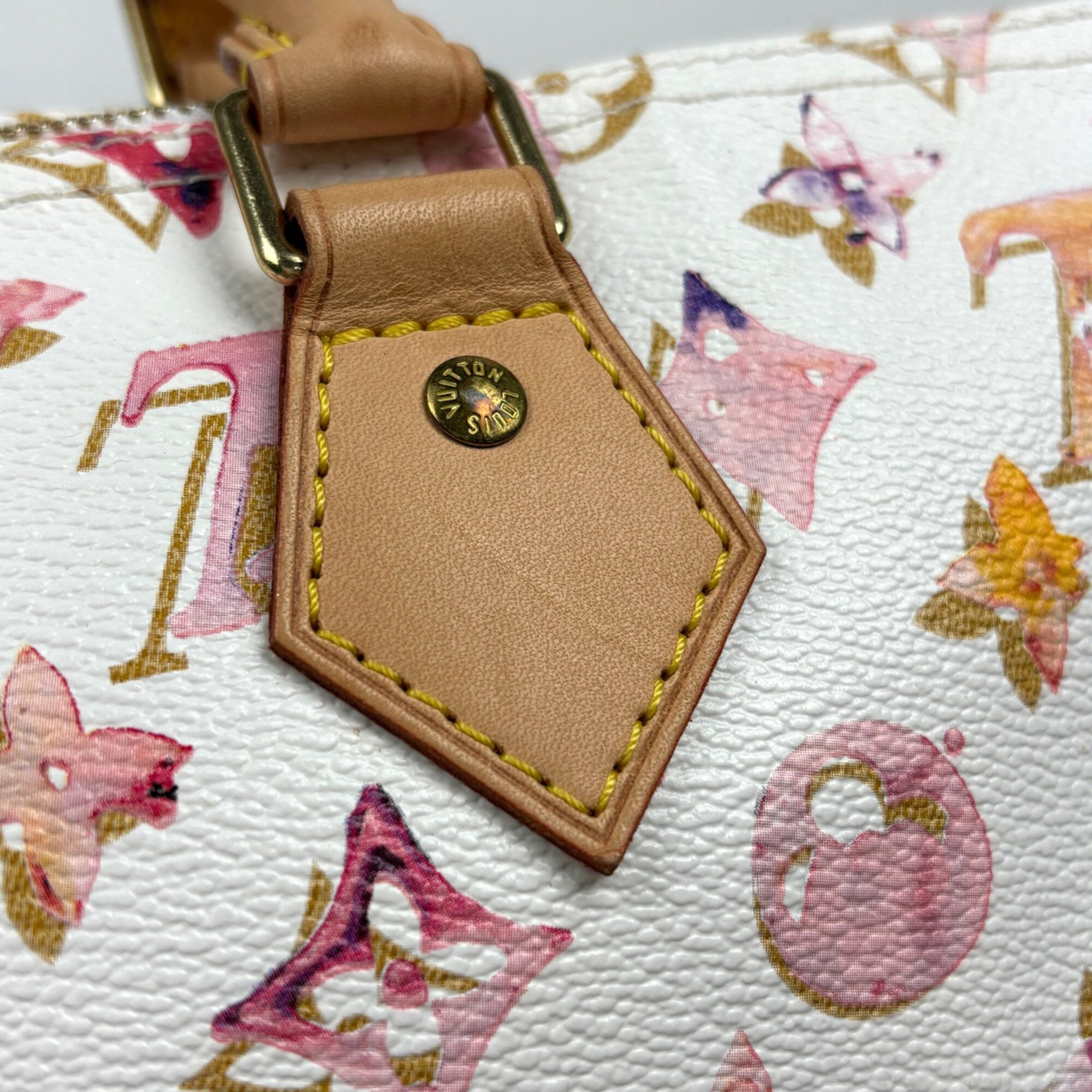 Louis Vuitton Blanc White Monogram Handbag (Pre-Owned)