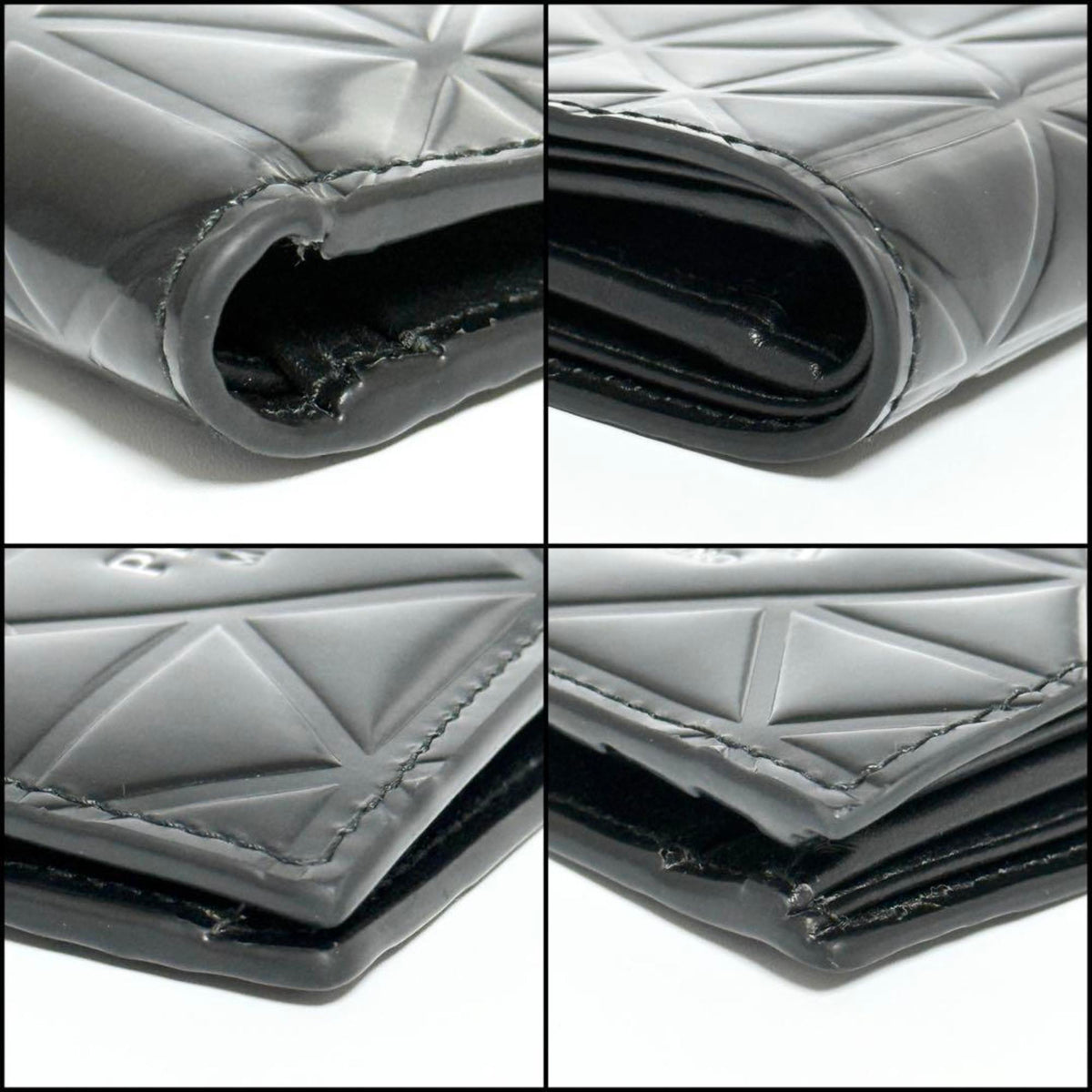Prada Black Leather Wallet (Bi-Fold) (Pre-Owned)