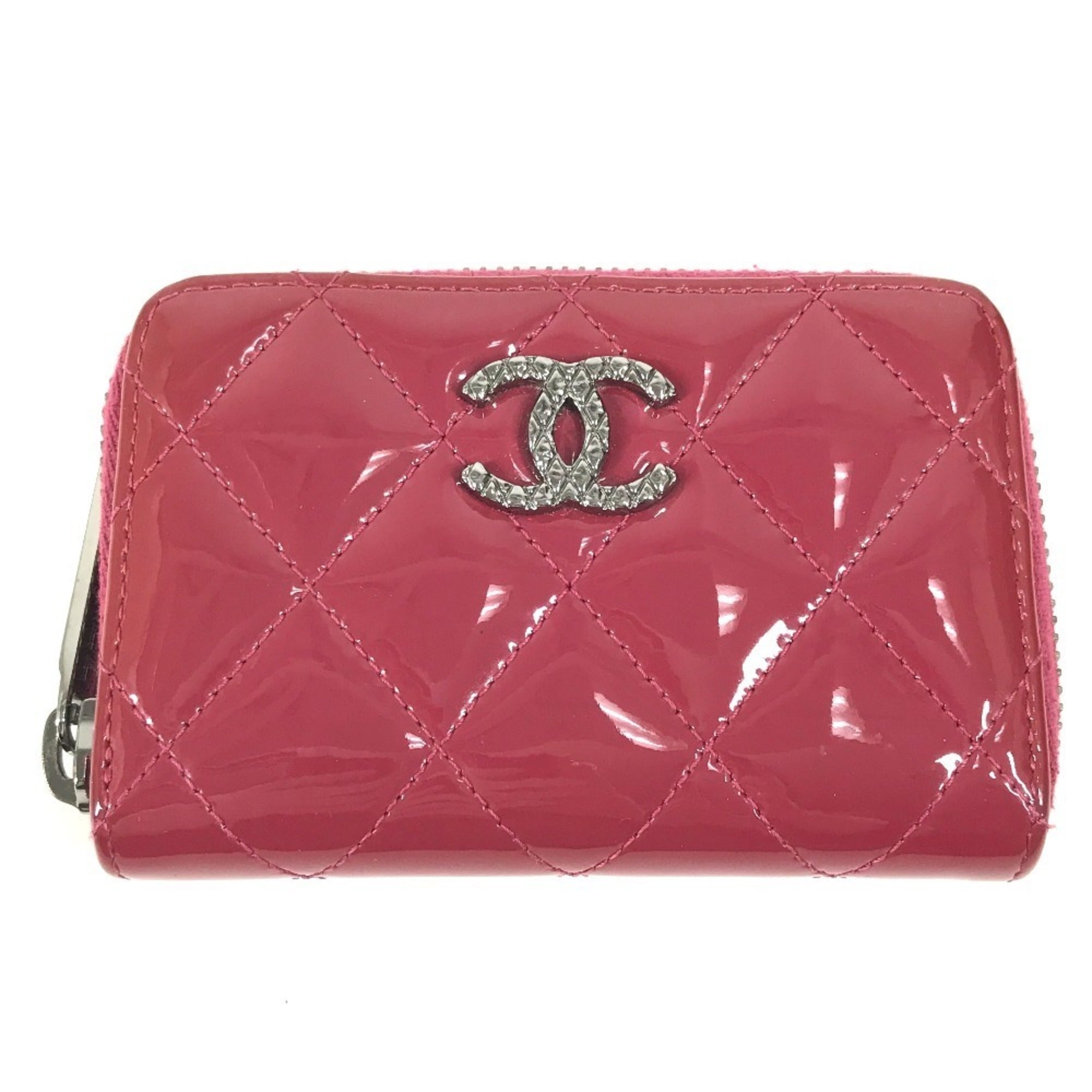 Chanel Pink Quilting Coin Purse/Coin Case (Pre-Owned)