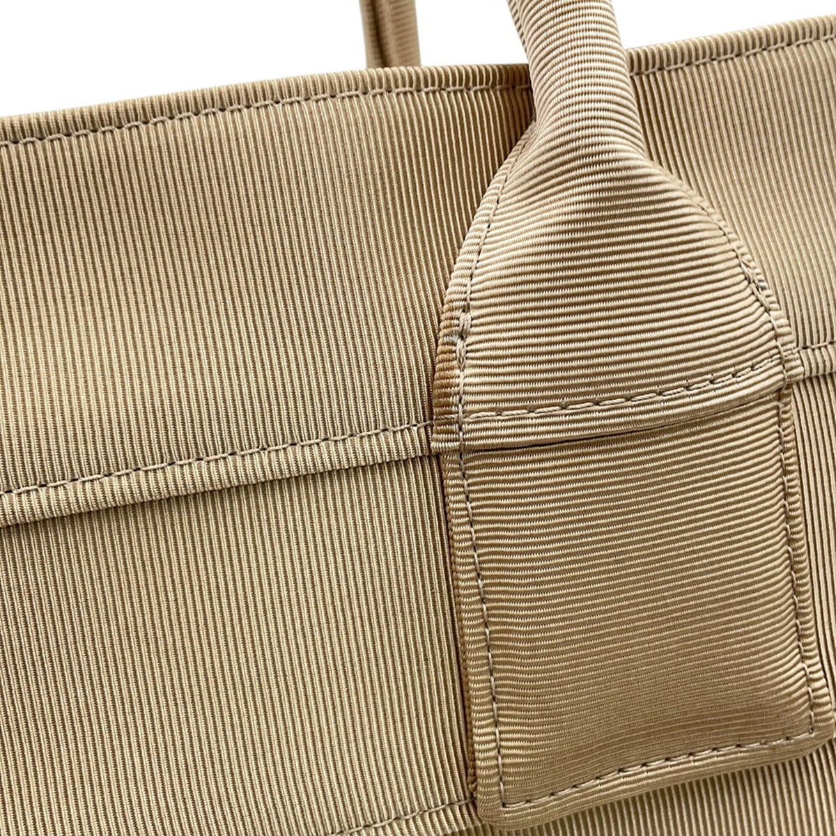 Salvatore Ferragamo Beige Fabric Handbag Tote Bag (Pre-Owned)