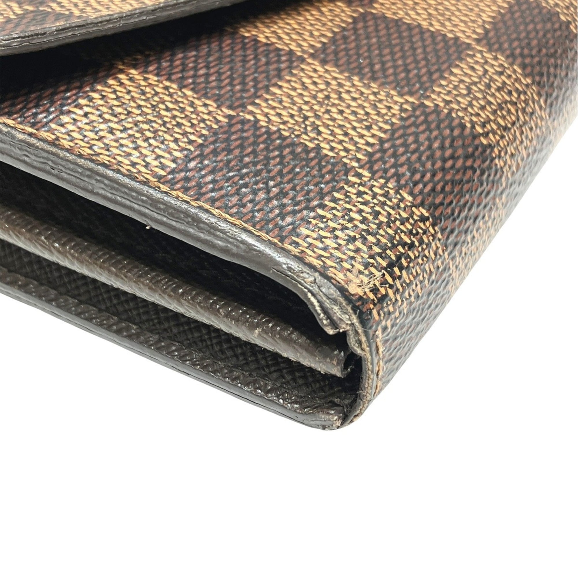 Louis Vuitton Damier Brown Damier Canvas Long Wallet (Bi-Fold) (Pre-Owned)