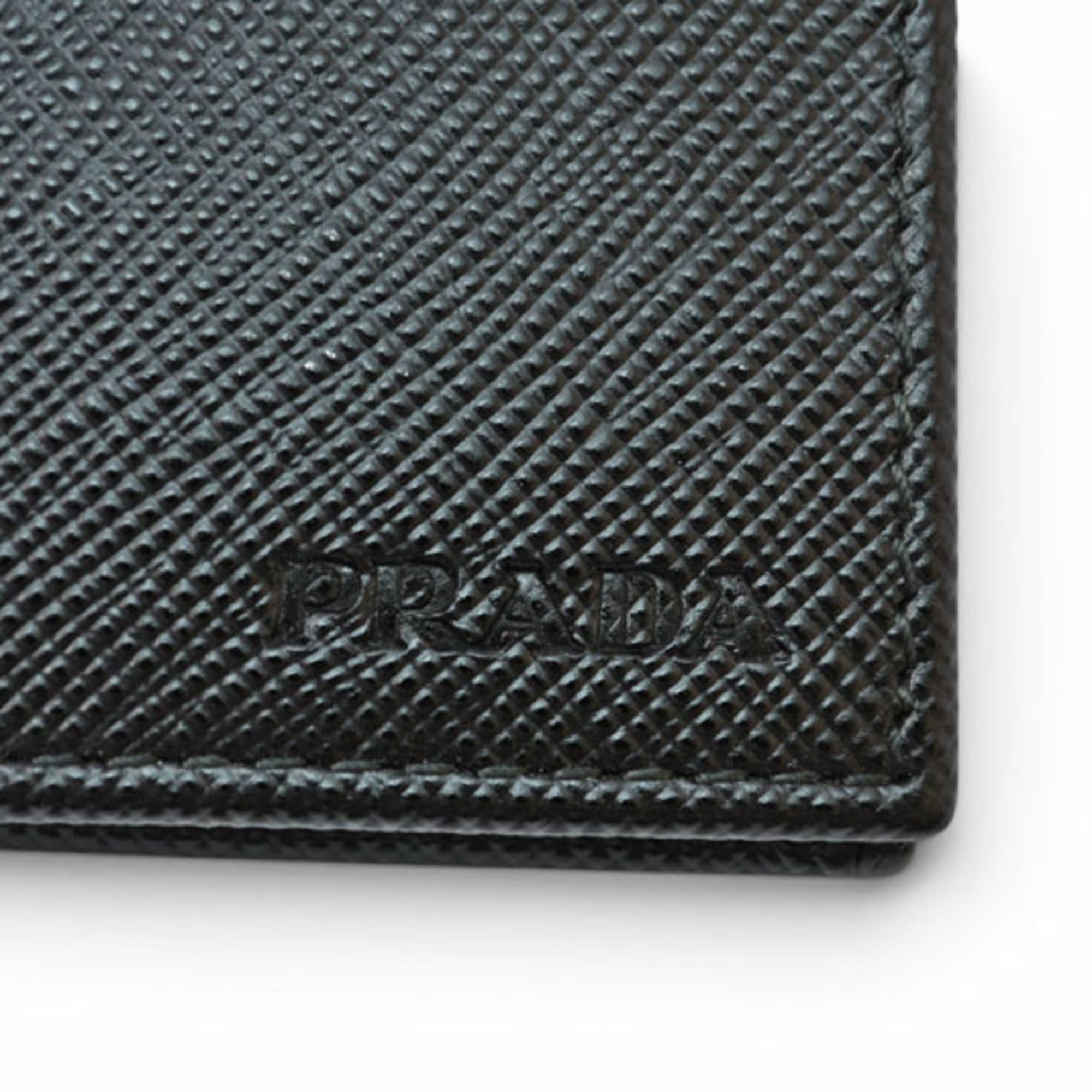 Prada Saffiano Black Wallet (Bi-Fold) (Pre-Owned)