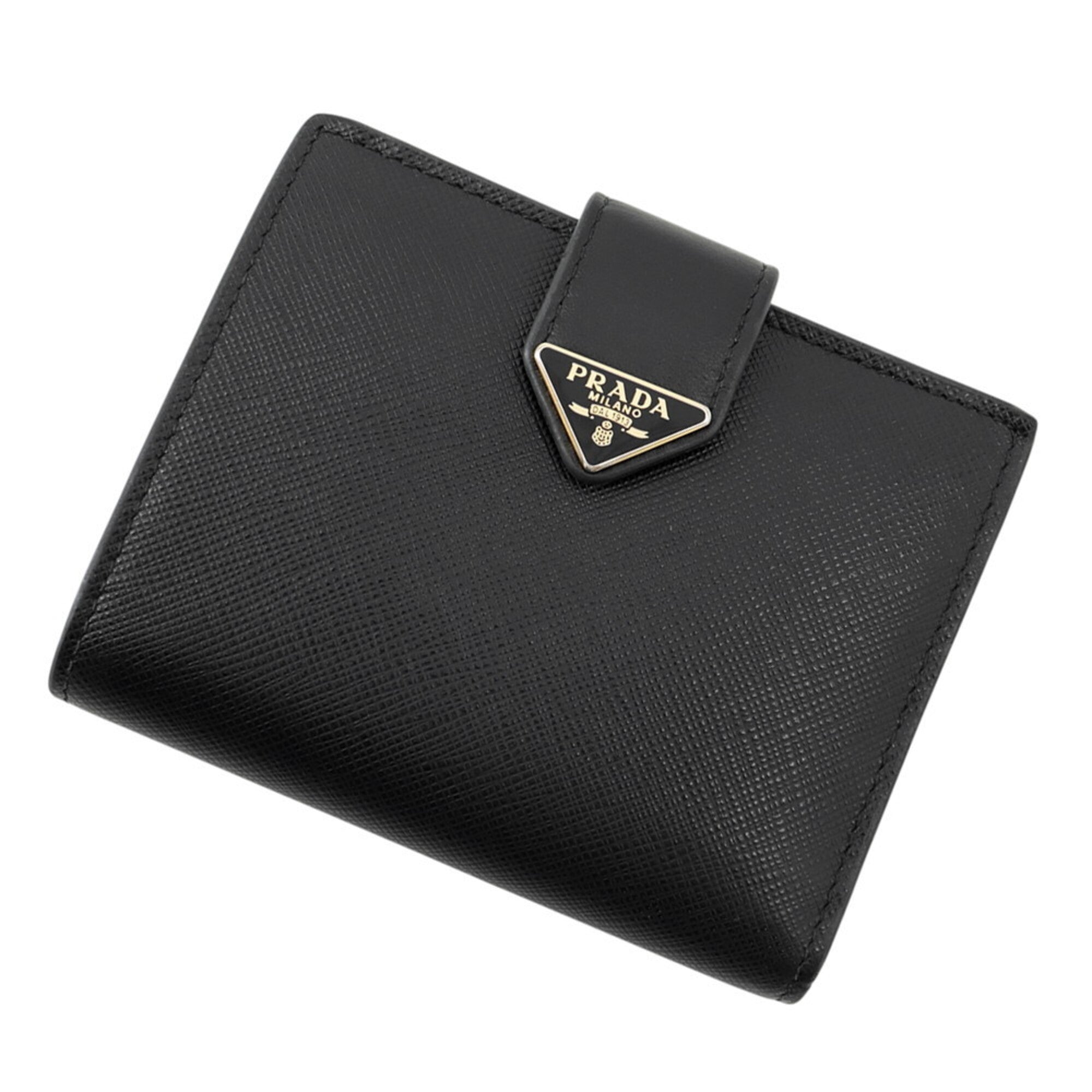 Prada Black Saffiano Wallet (Bi-Fold) (Pre-Owned)