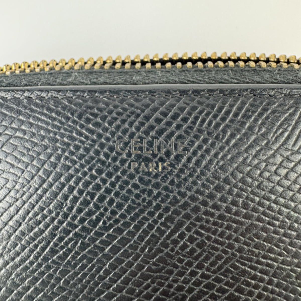 Celine Black Leather Wallet (Bi-Fold) (Pre-Owned)