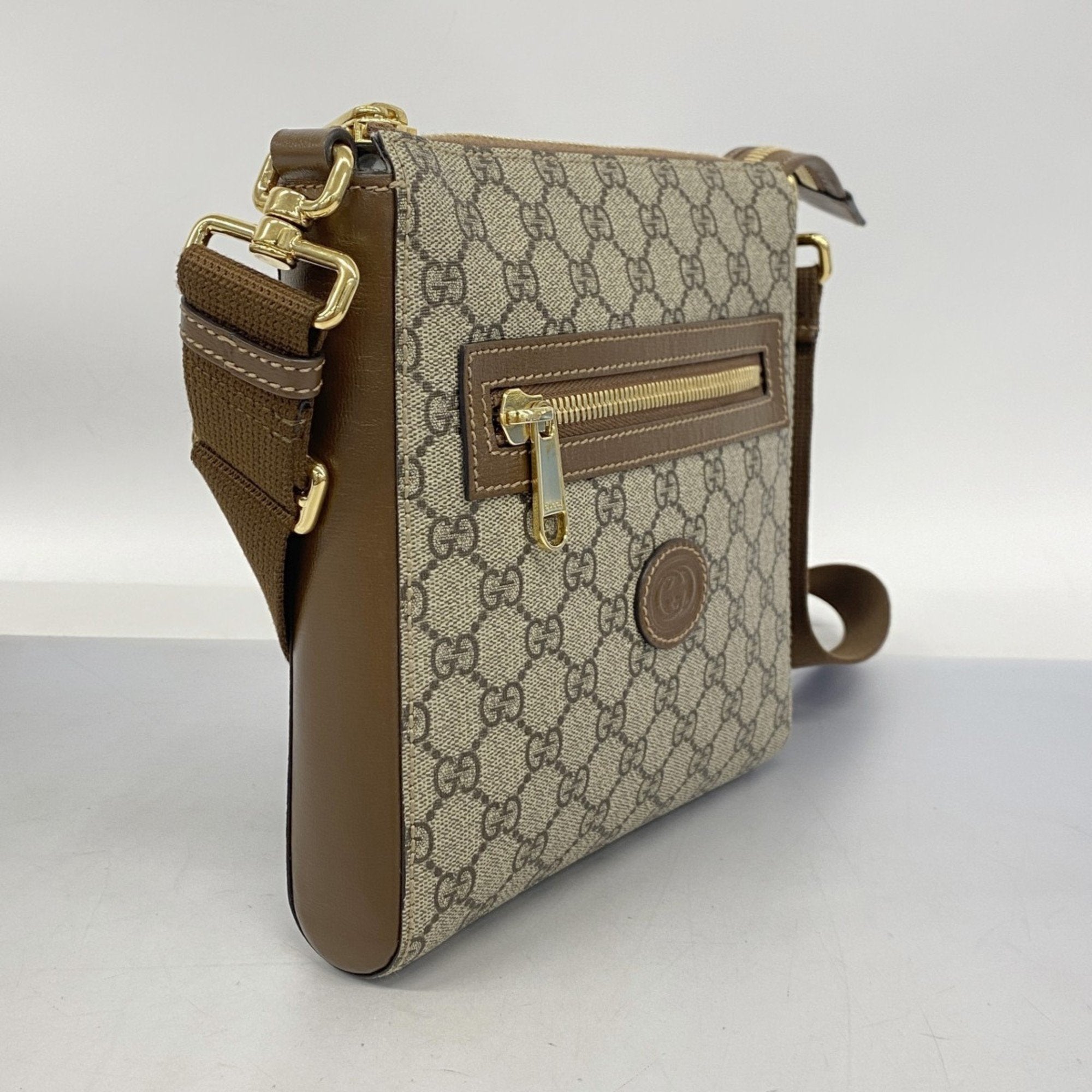 Gucci Brown Pvc Shoulder Bag (Pre-Owned)
