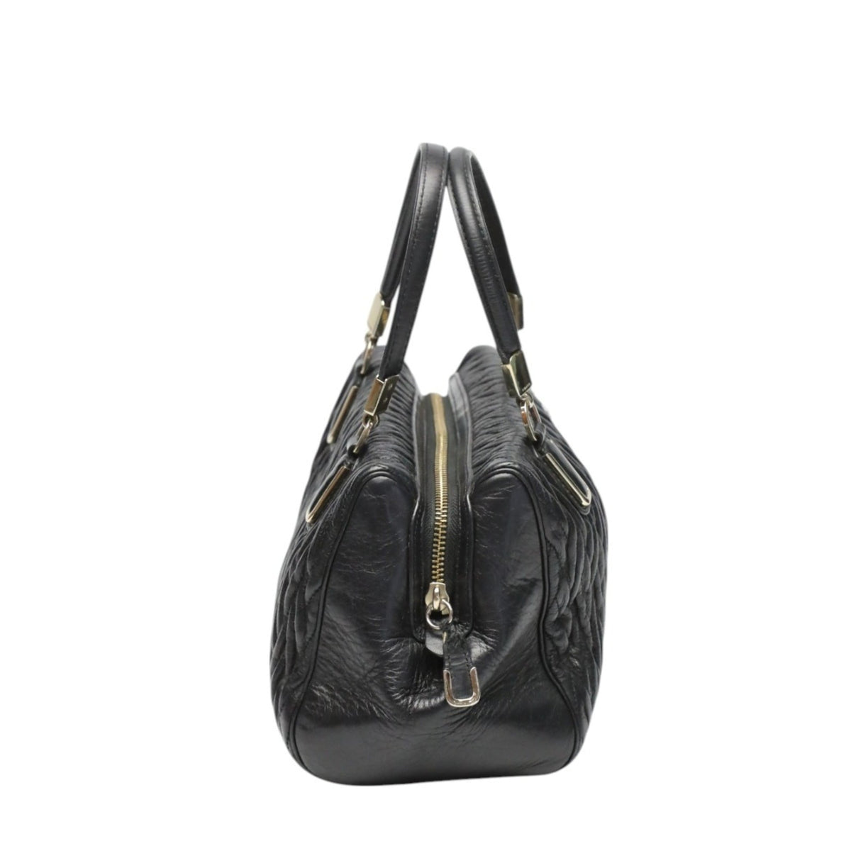 Coach Black Leather Handbag (Pre-Owned)