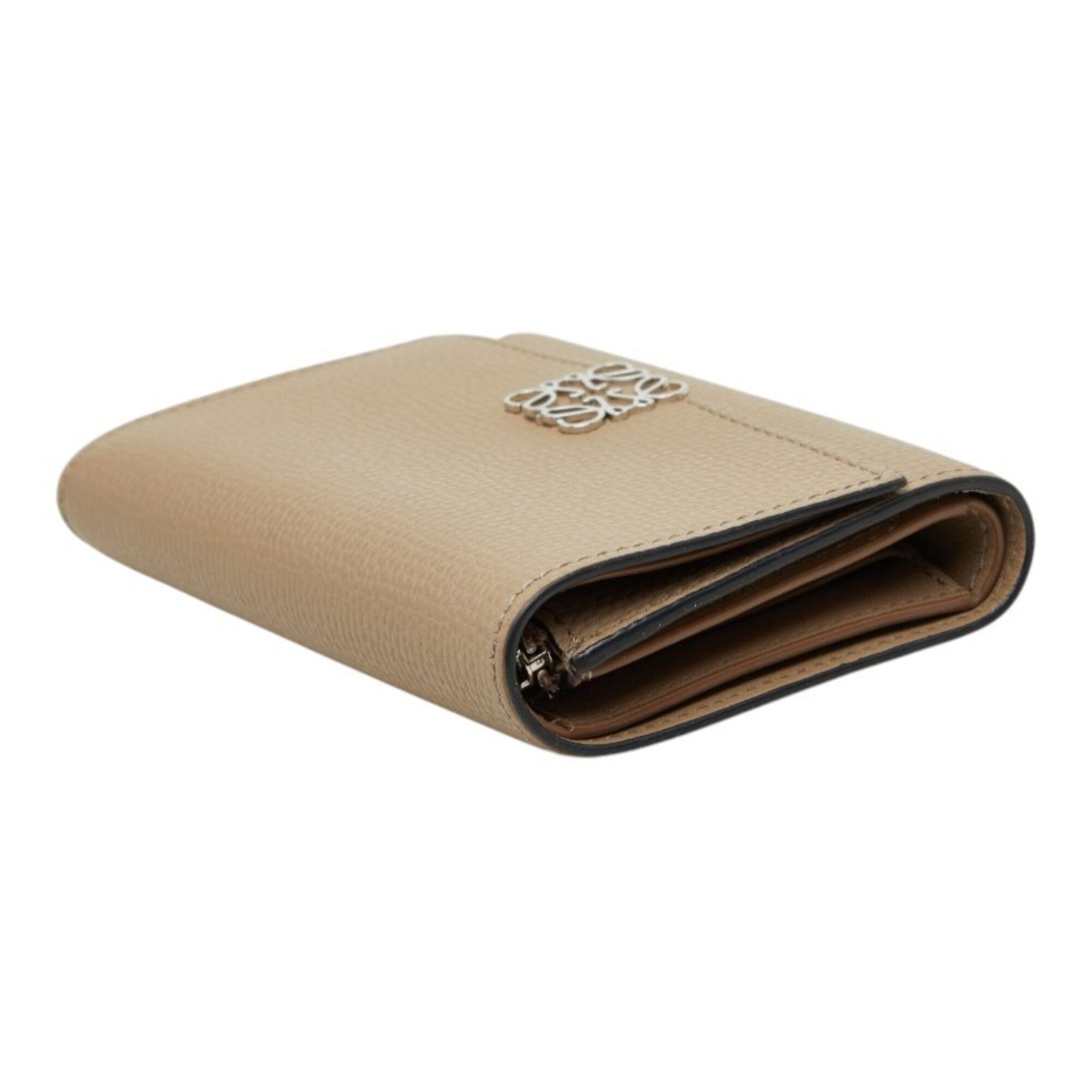 Loewe Beige Leather Wallet (Tri-Fold) (Pre-Owned)