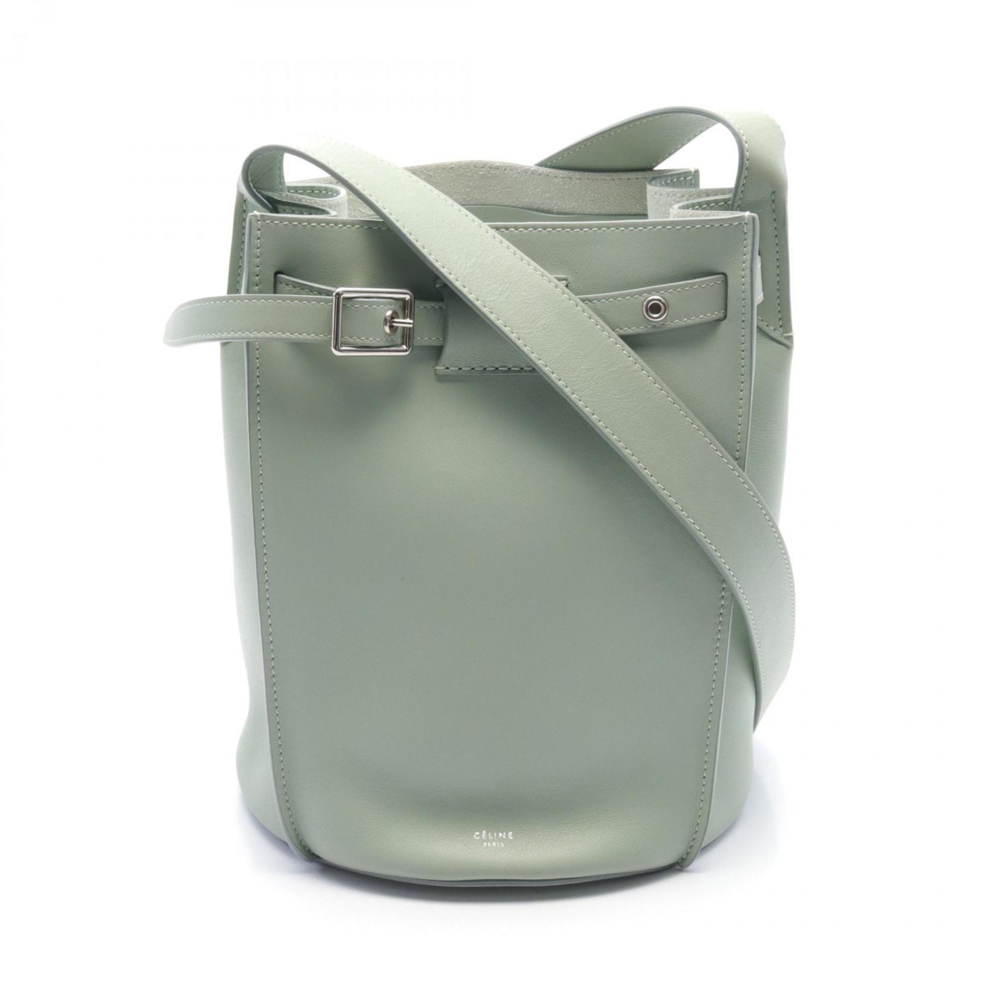 Celine Green Leather Shoulder Bag (Pre-Owned)