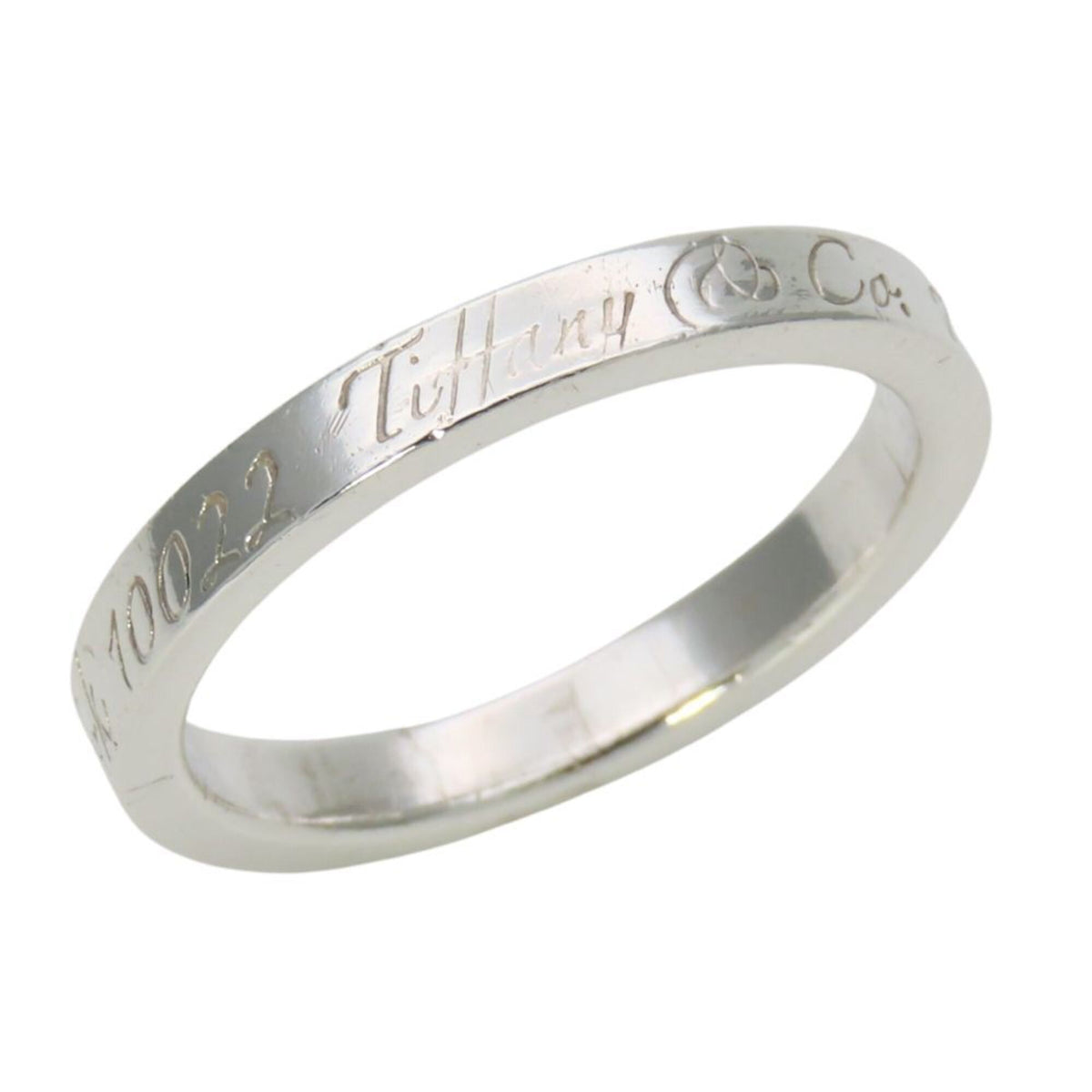 Tiffany Silver Silver 925 Band Ring (Pre-Owned)