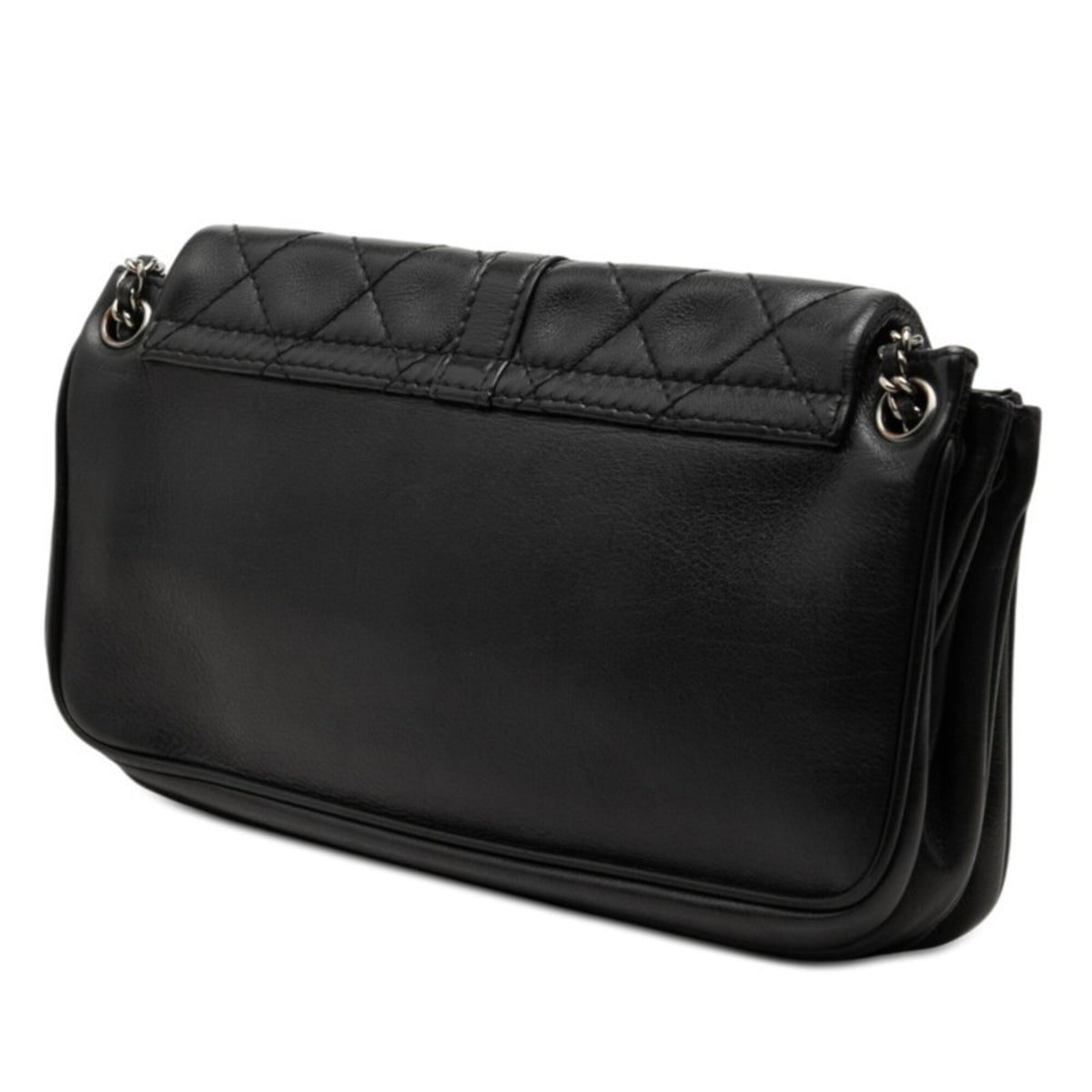 Chanel Black Leather Shoulder Bag (Pre-Owned)