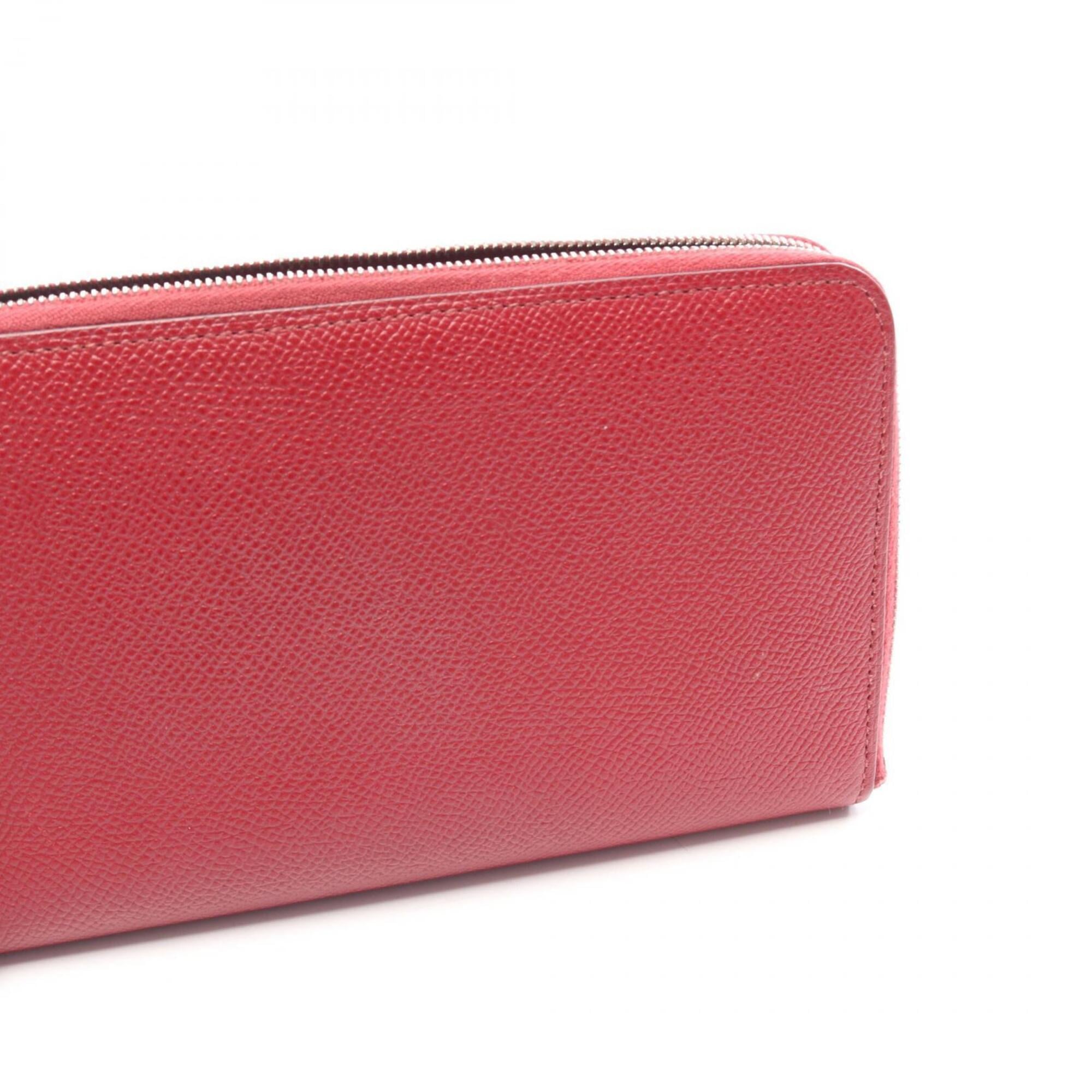 Hermes Bordeaux Epsom Leather Long Wallet (Bi-Fold) (Pre-Owned)