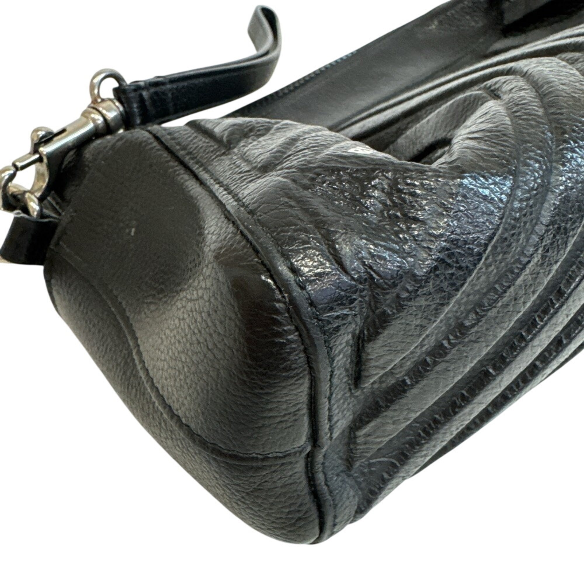 Balenciaga Black Leather Clutch Bag Pouch (Pre-Owned)