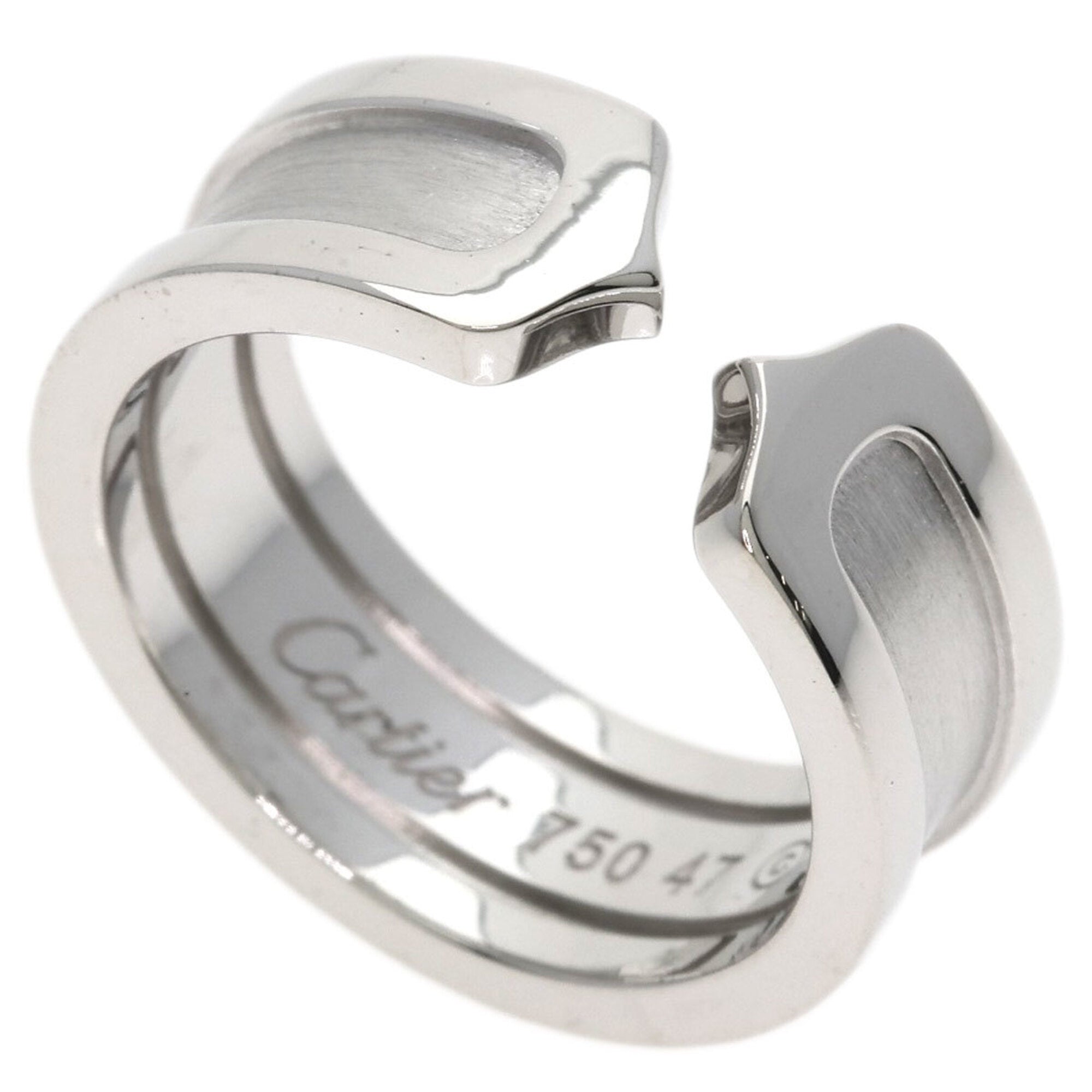 Cartier C2 White Gold (18K) Band Ring (Pre-Owned)